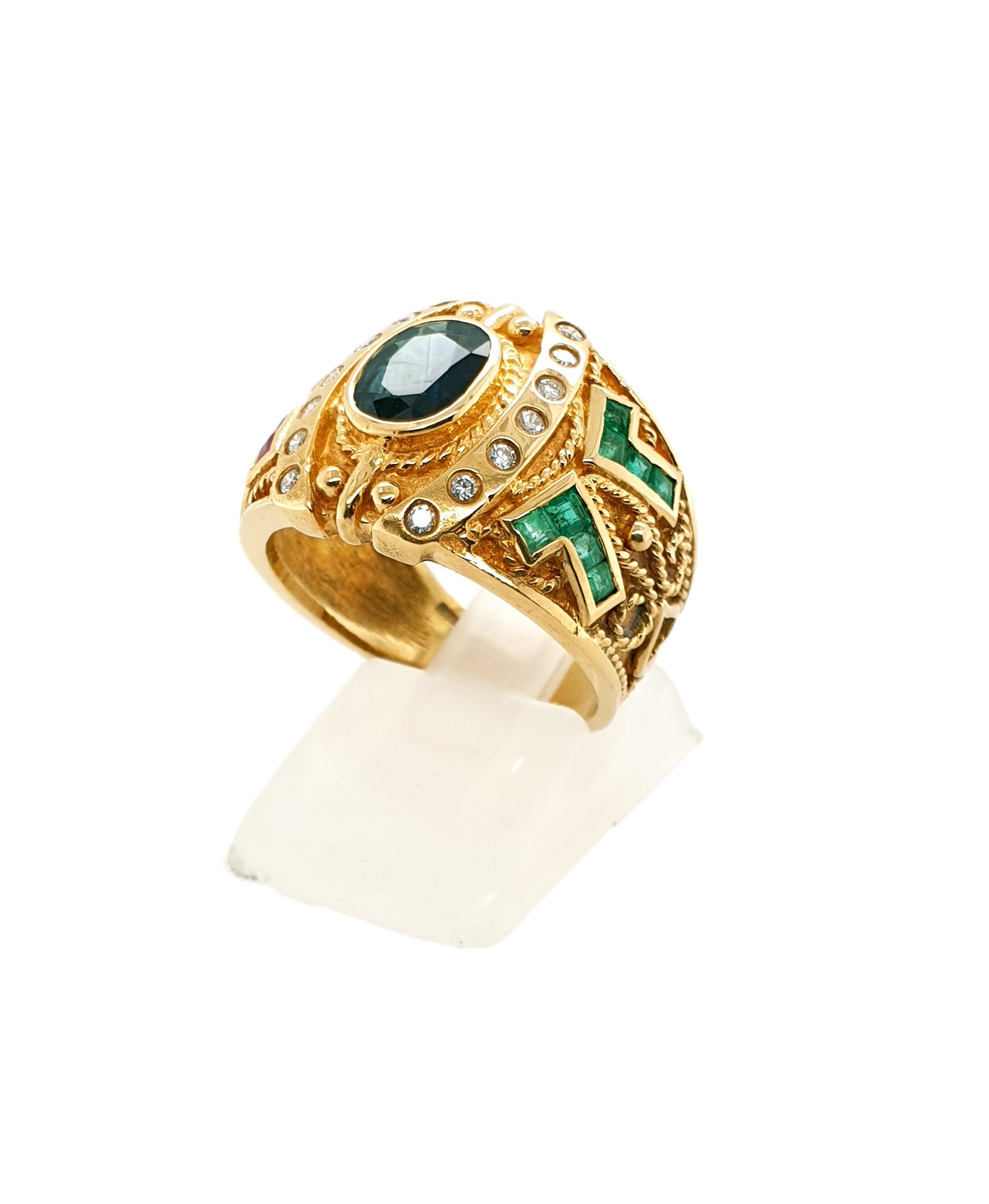 Brillant Gold Ring 750/18kt Gr.57