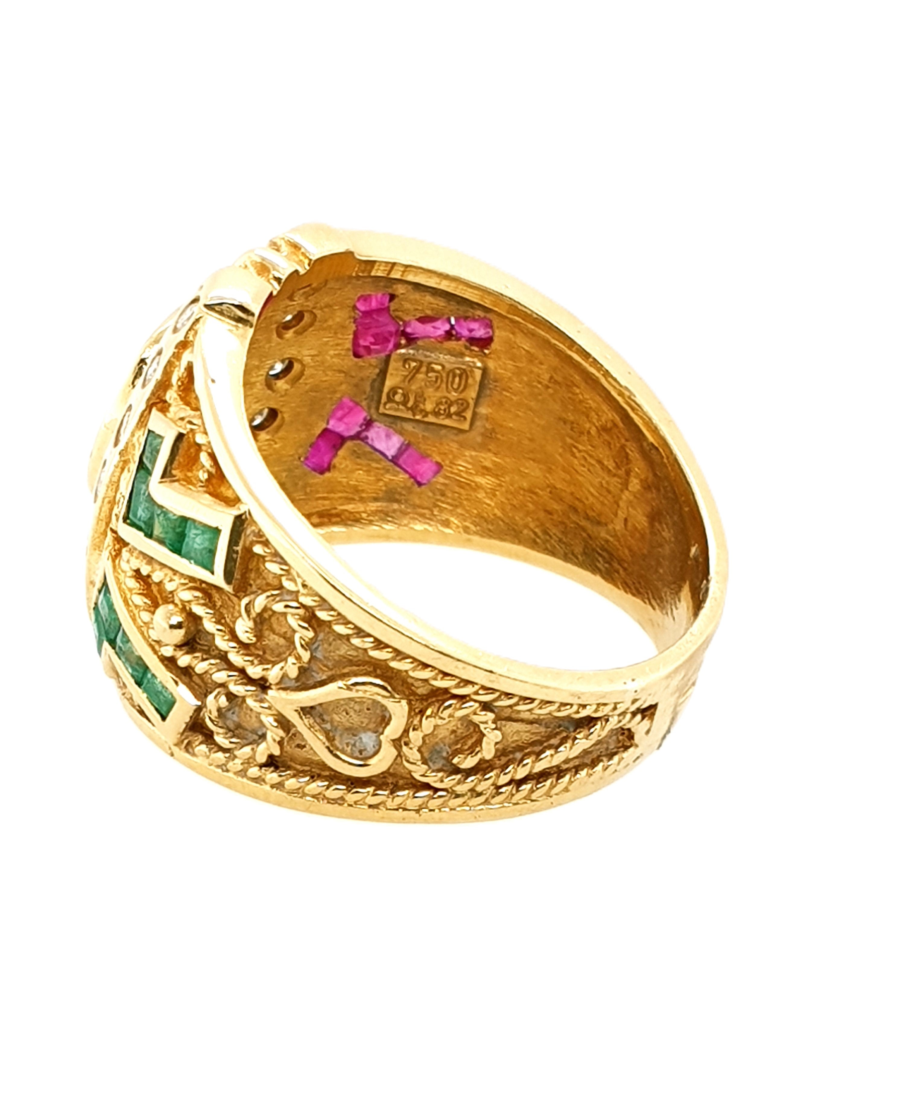 Brillant Gold Ring 750/18kt Gr.57