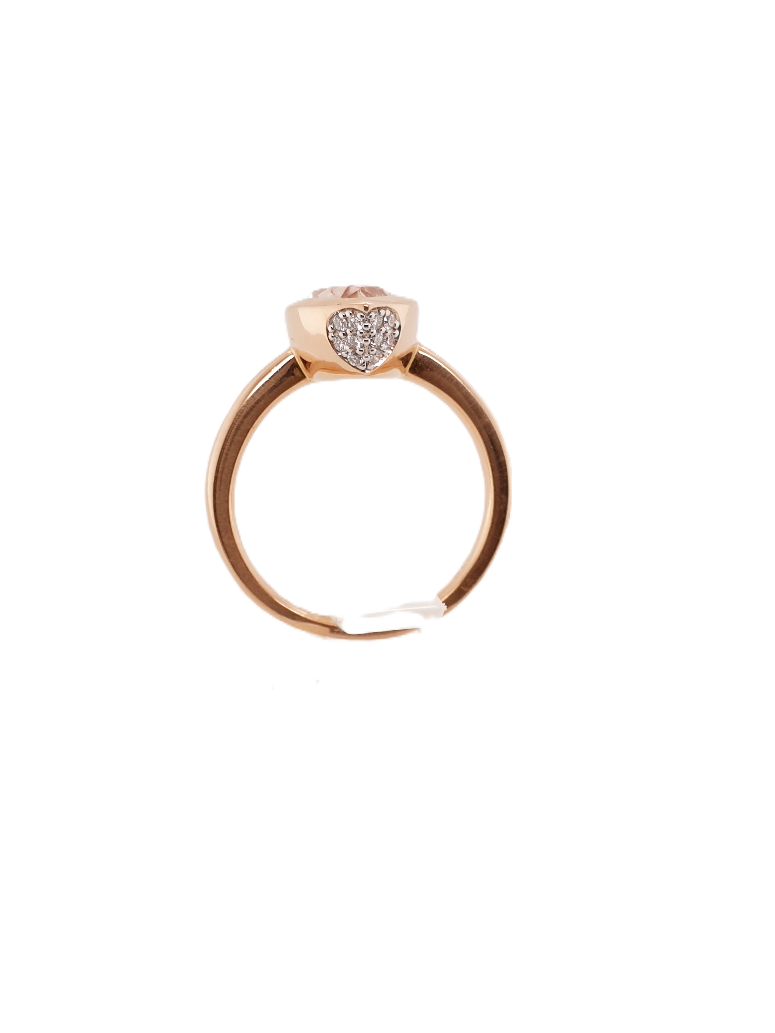 Brillant Ring mit Morganit 585/14kt Gr.54