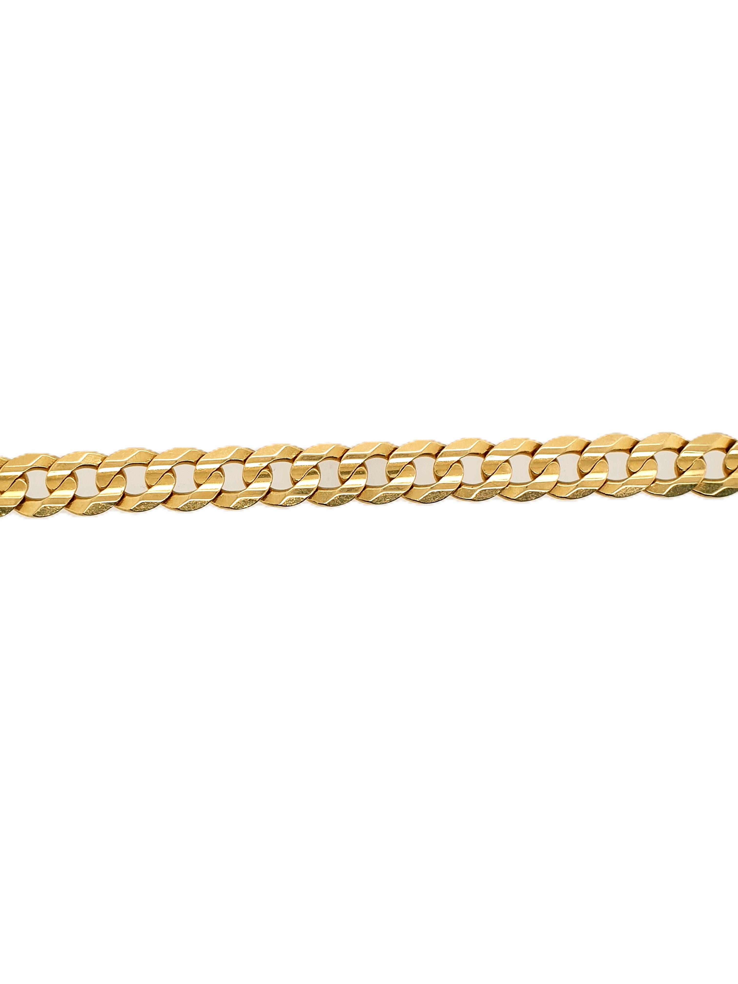 Panzerarmband 750/18kt Gold 19cm