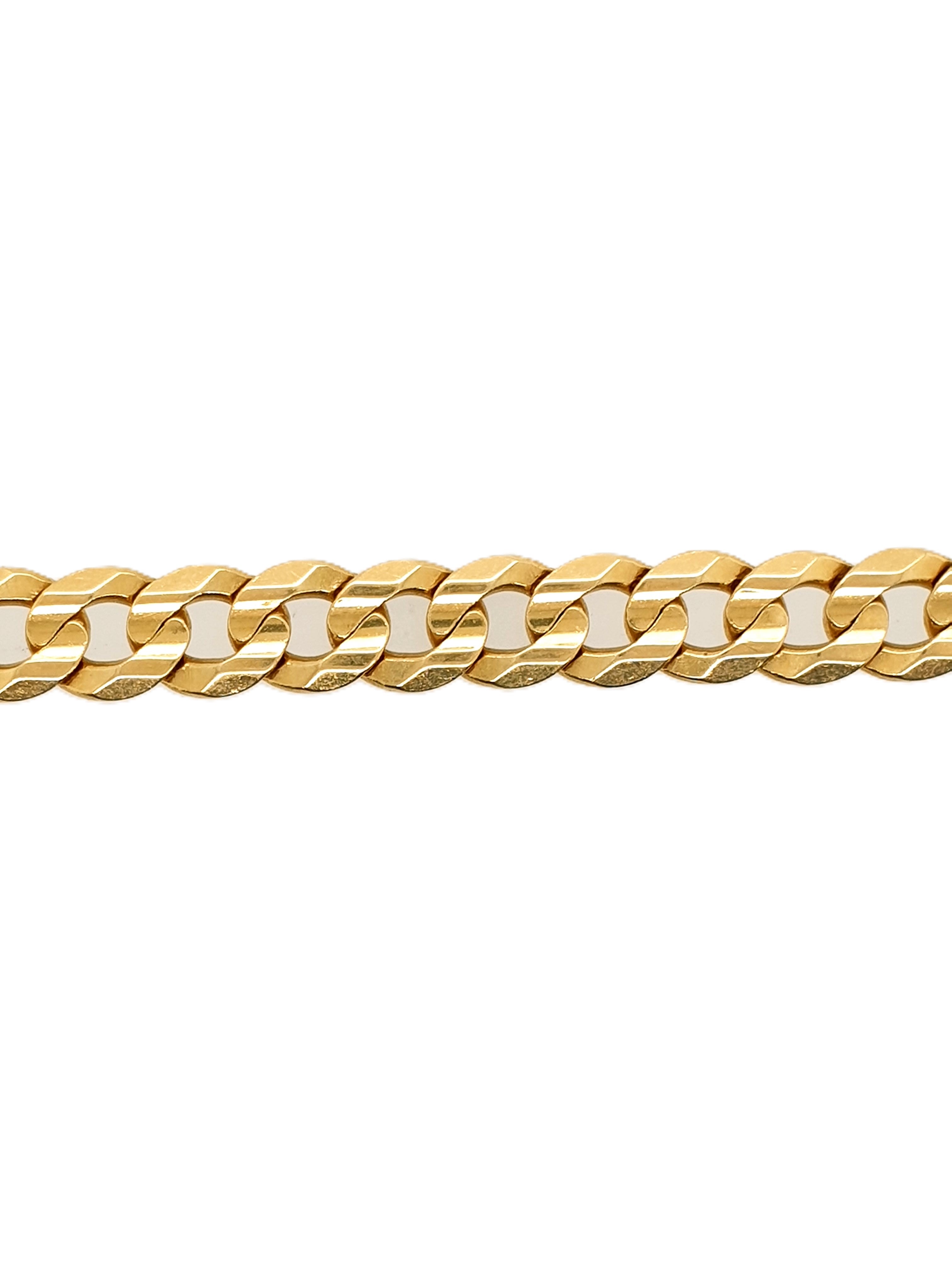 Panzerarmband 750/18kt Gold 19cm