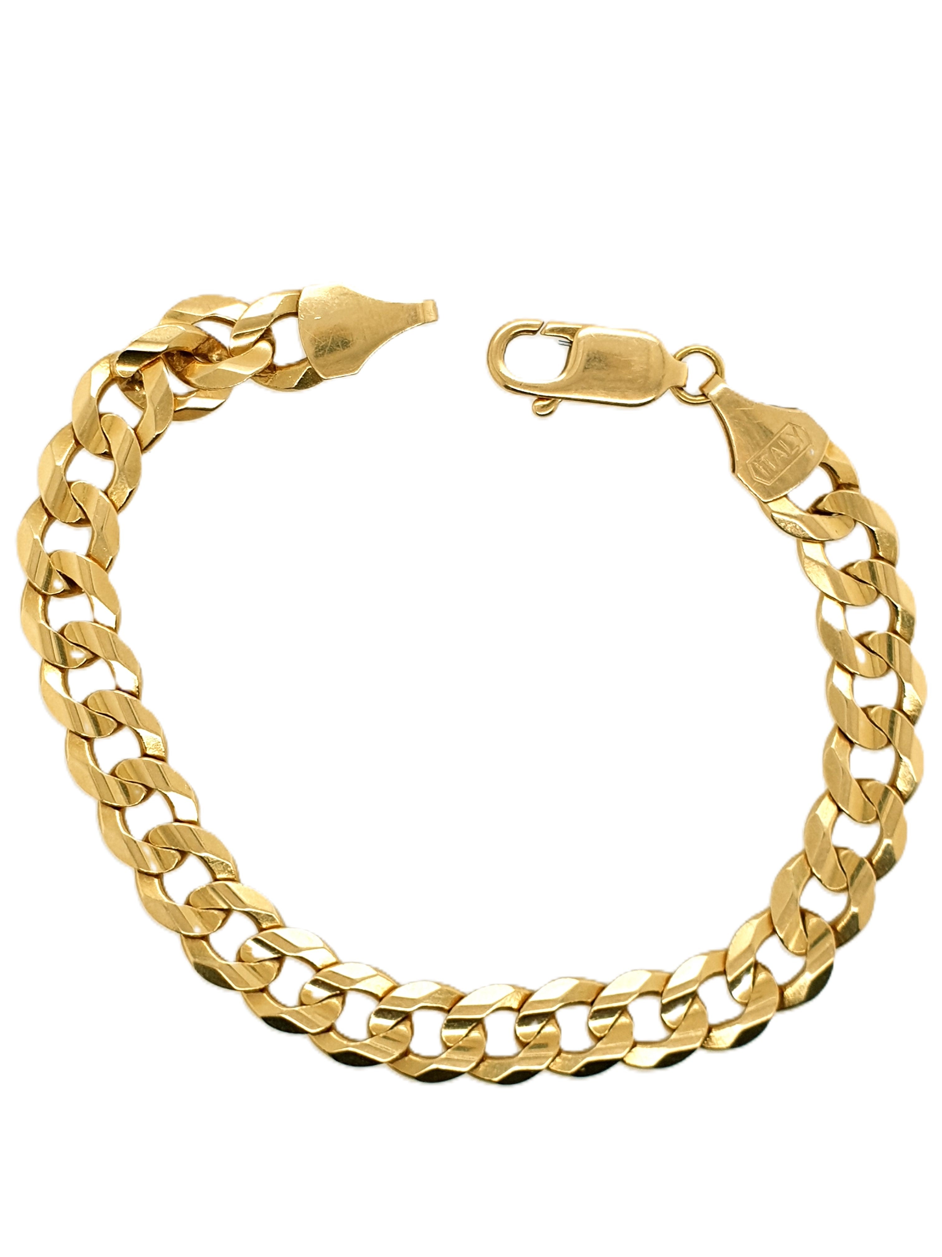 Panzerarmband 750/18kt Gold 19cm