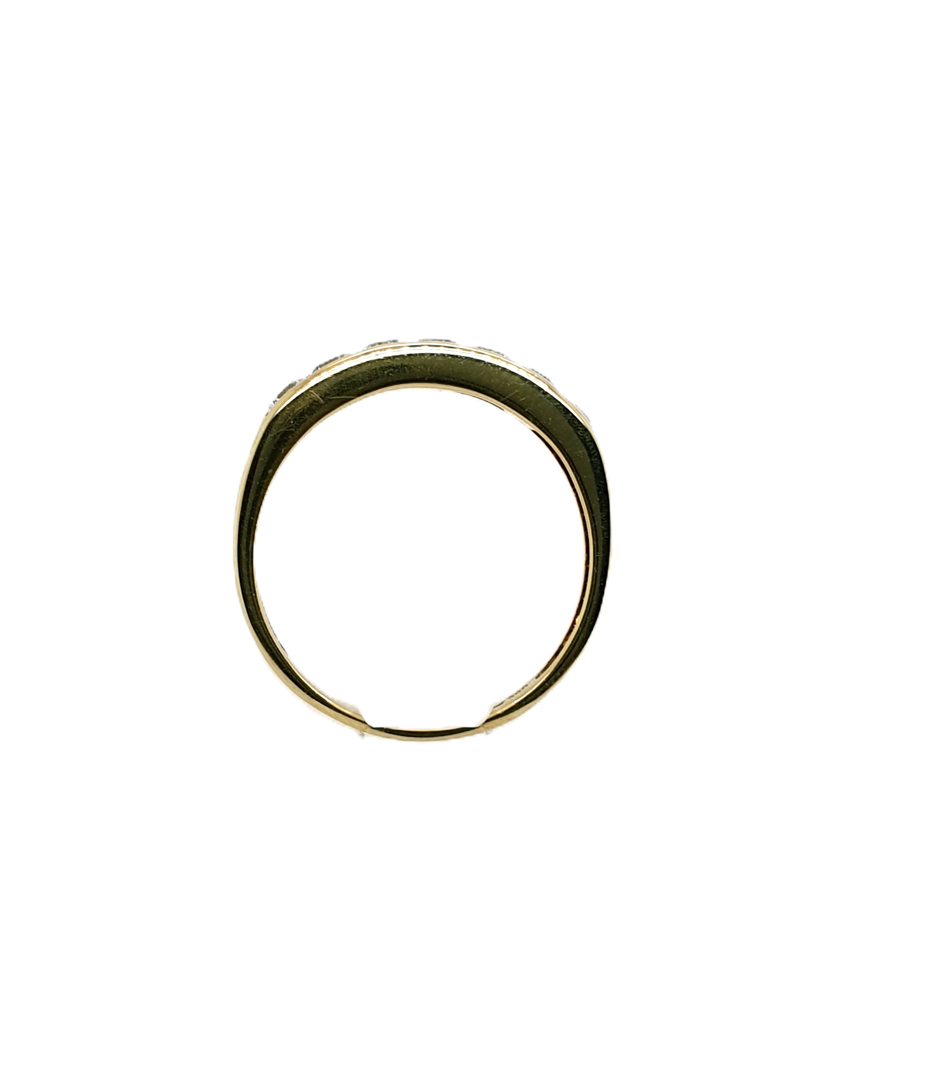 Goldring 585/14kt Gr.53 mit Schmucksteinen
