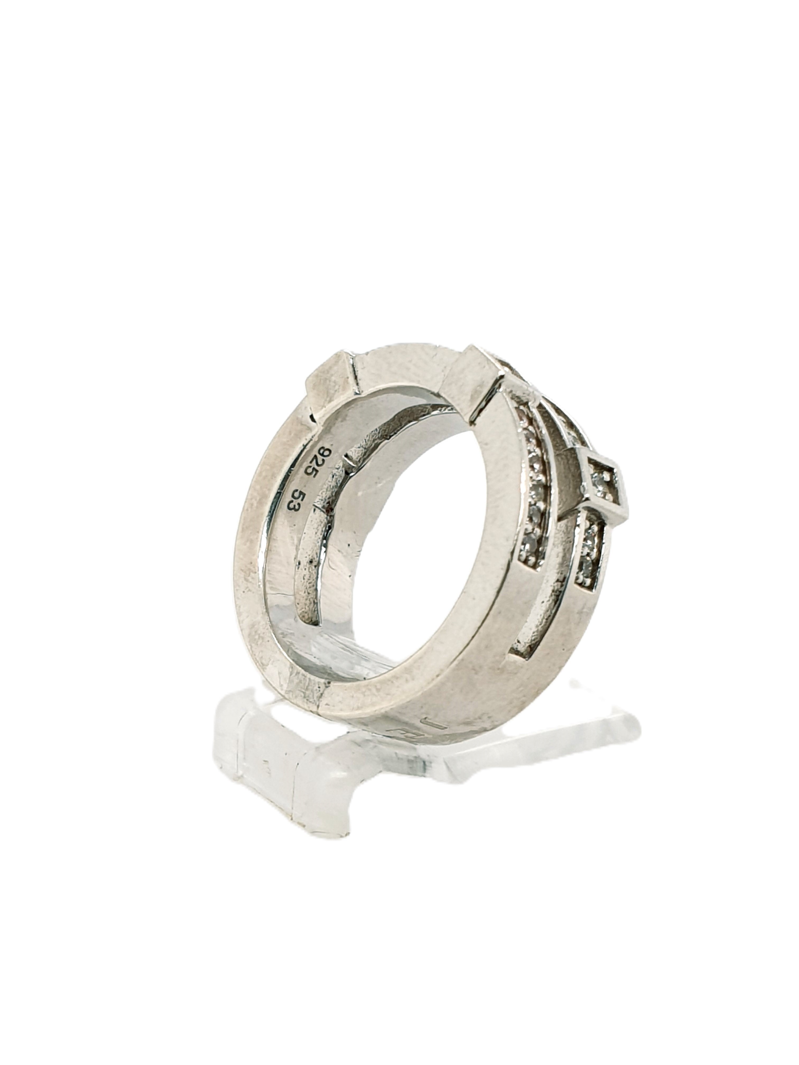 JETTE JOOP Sterling Silber Ring Gr.53