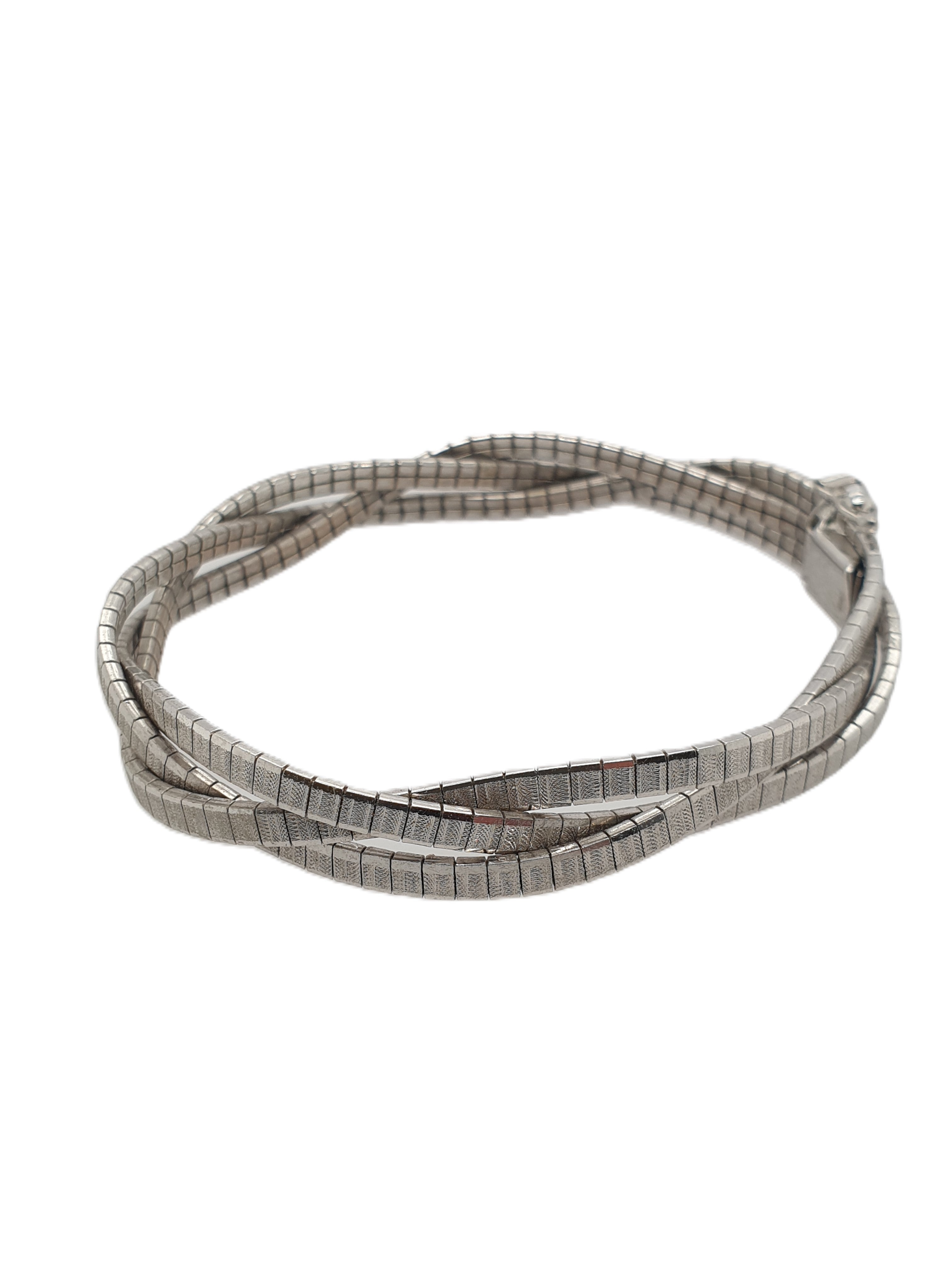 Sterling Silber Armband geflochten 19cm
