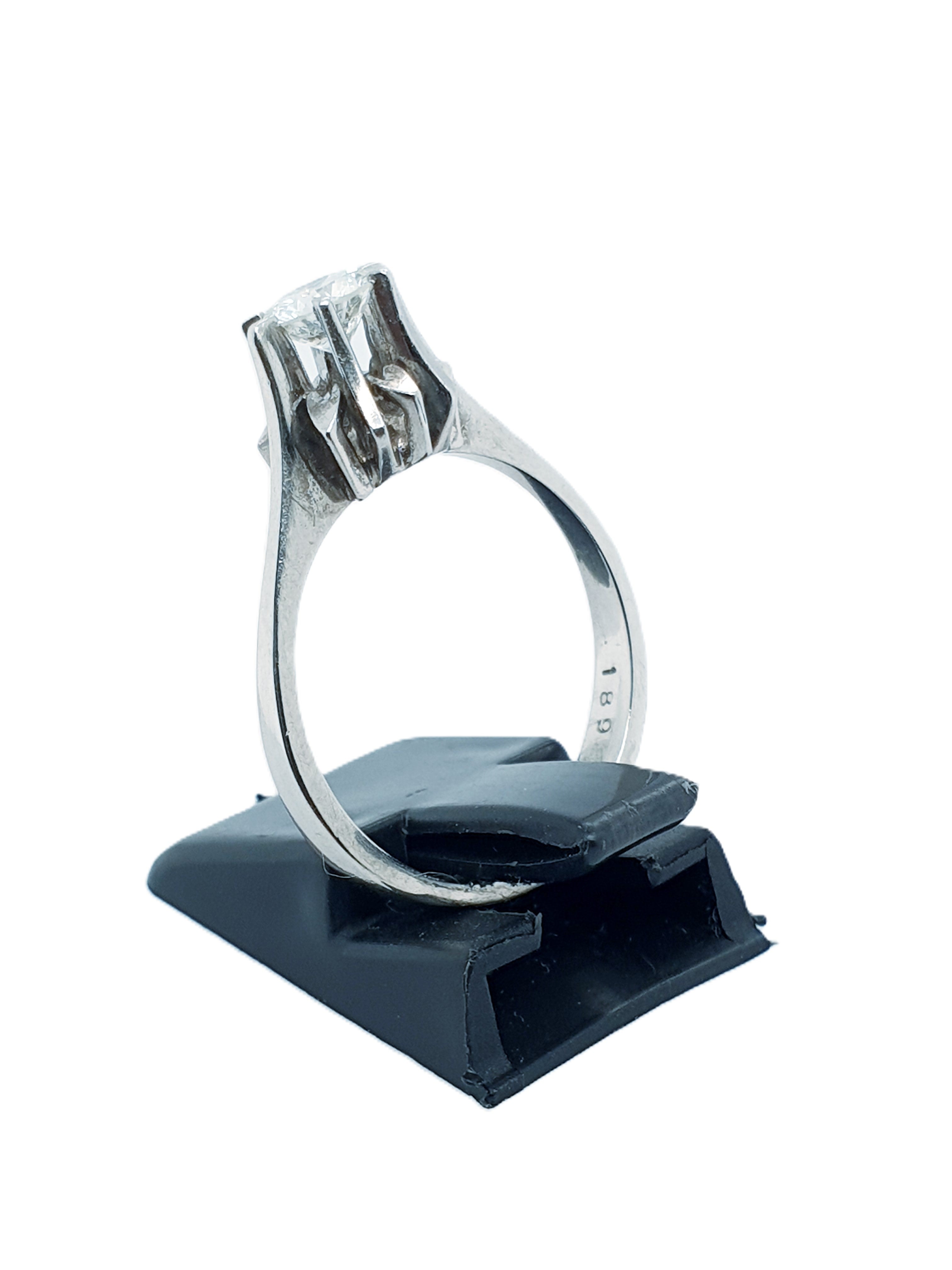 Brillant Weißgold Ring 585/14kt Gr.54 0,50ct