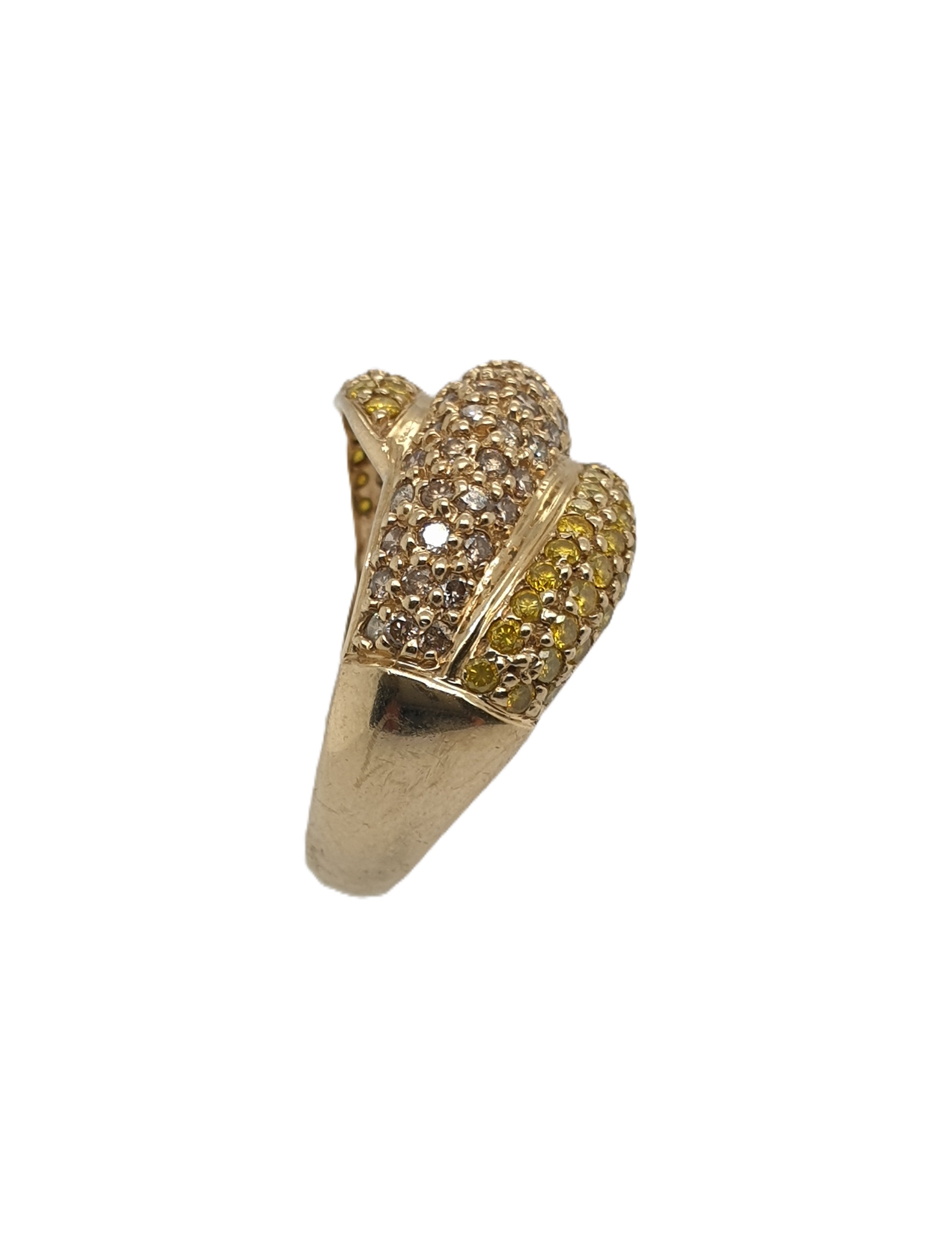 Gold Ring 333/8kt Gr.59 mit Brillanten