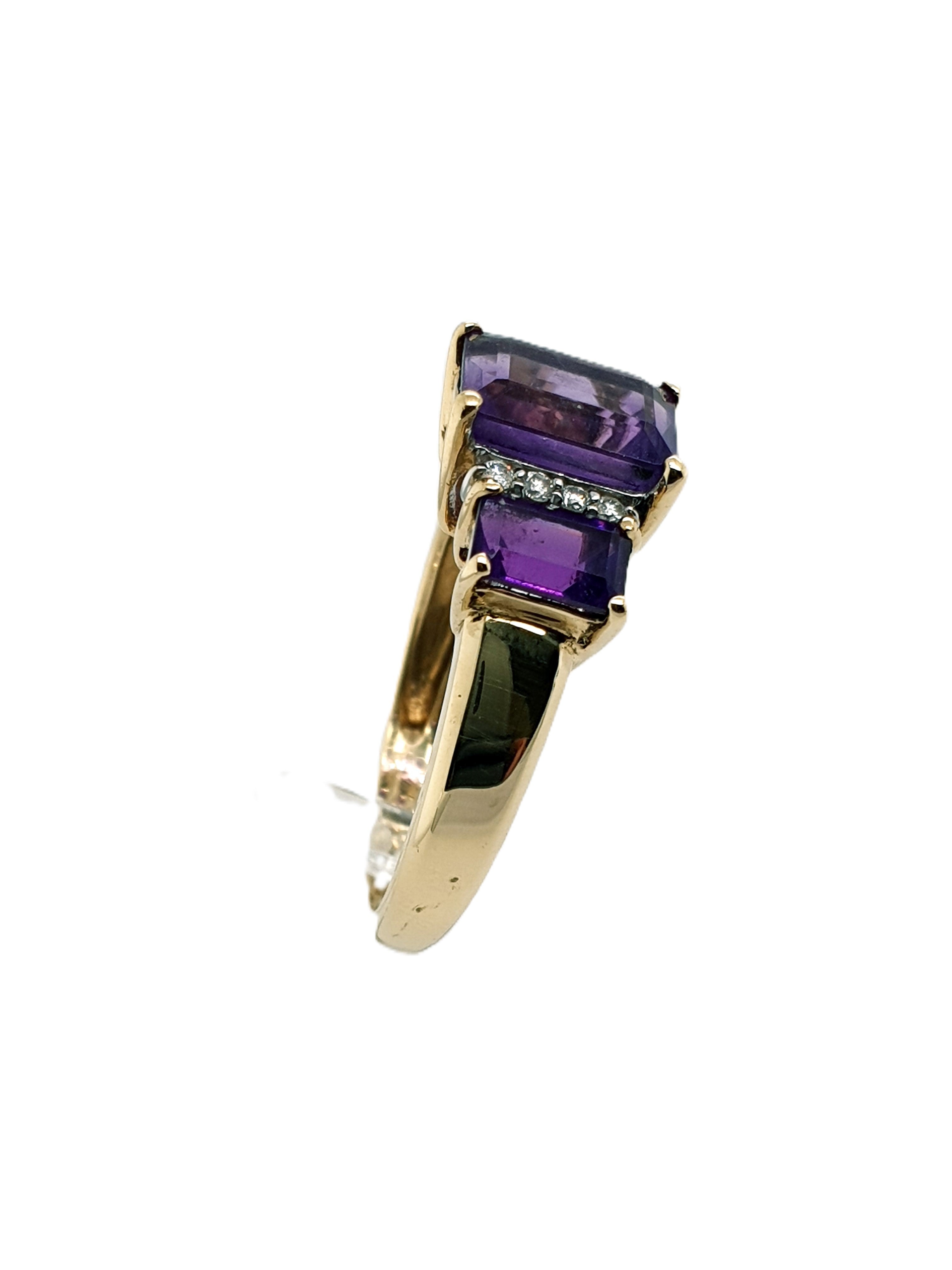 Gold Ring 375/9kt mit Brillanten Gr.60