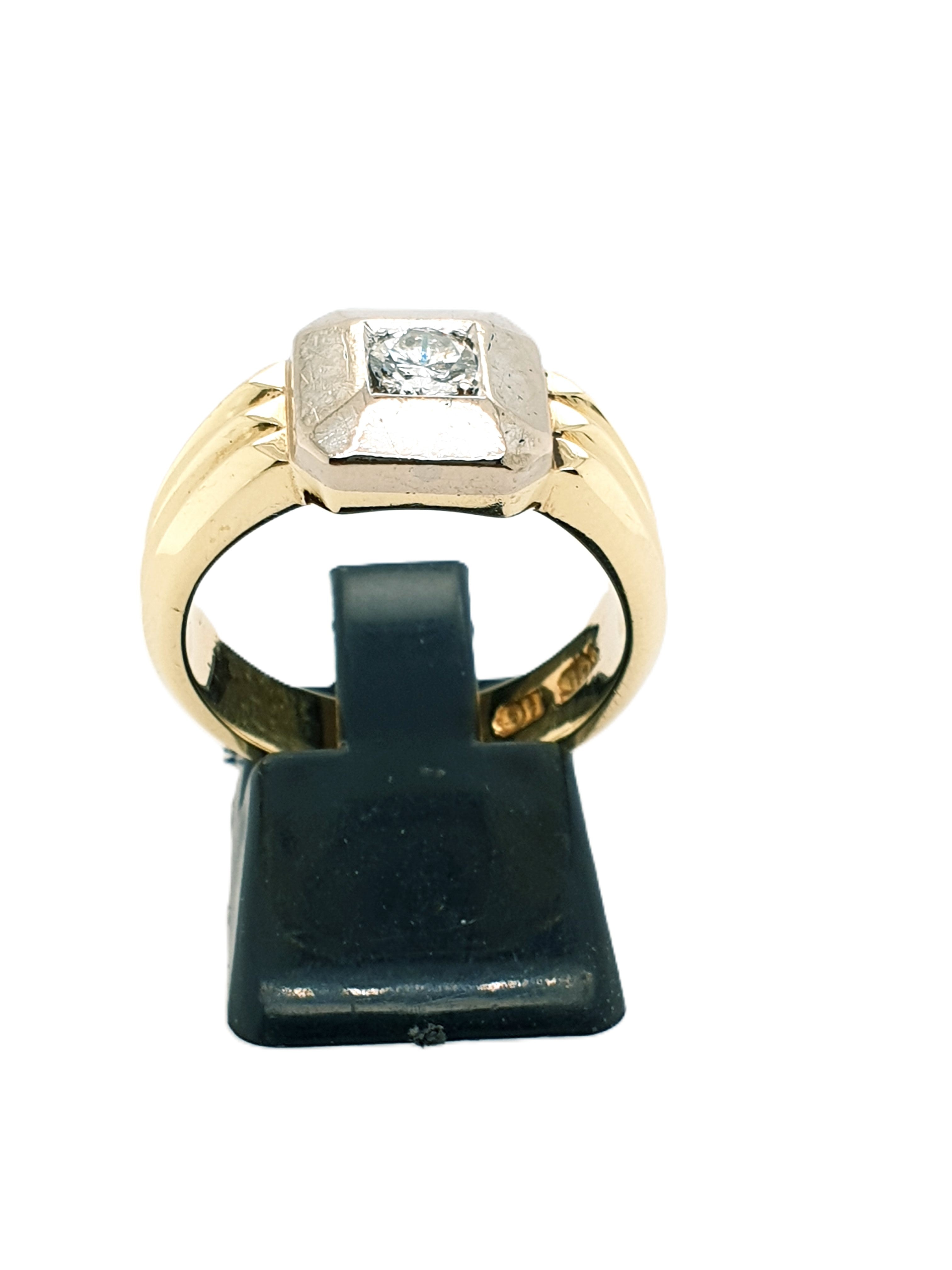 Brillant Gold Ring 585/14kt Gr.57 ca. 0,25ct Brillant
