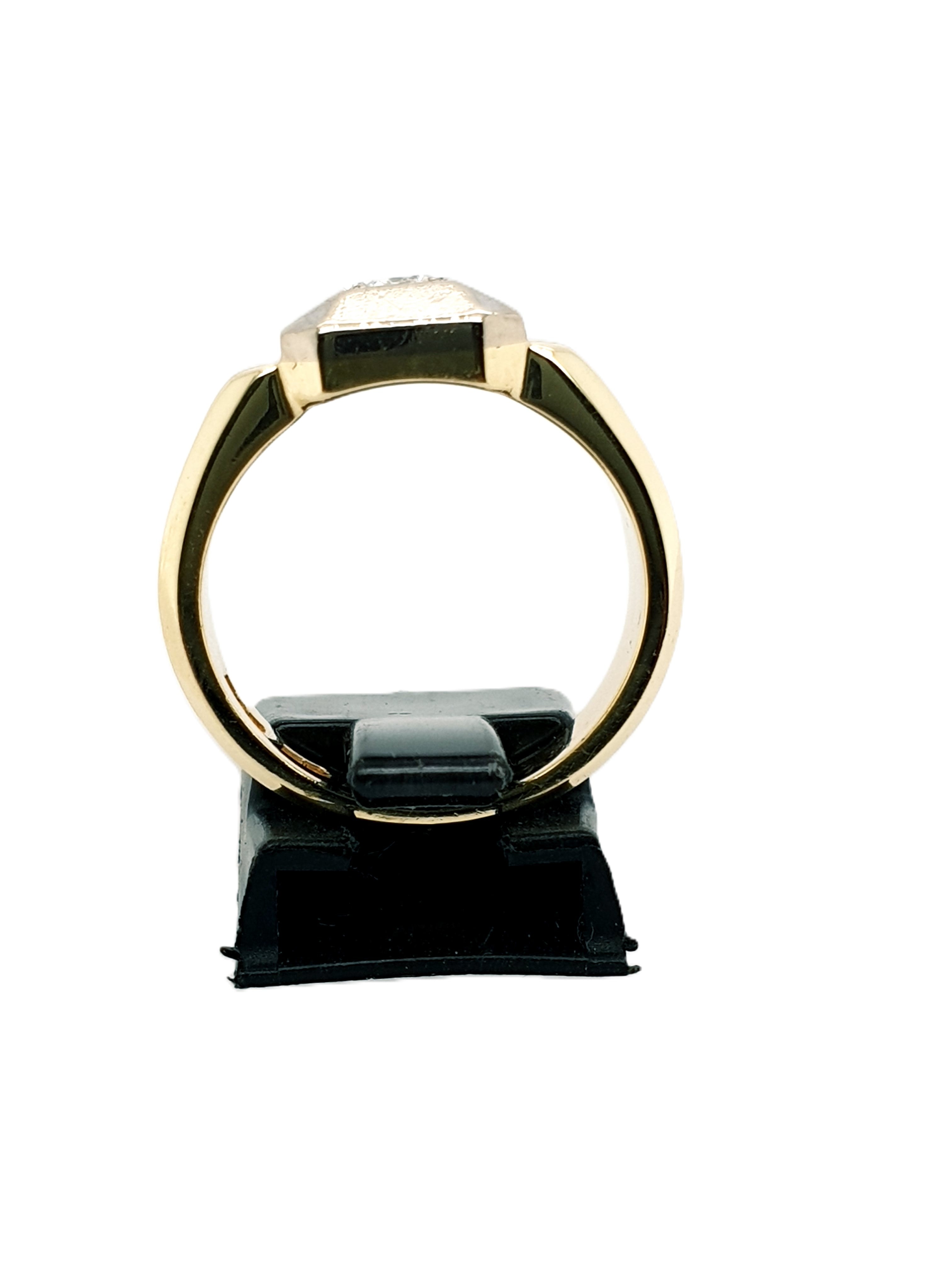 Brillant Gold Ring 585/14kt Gr.57 ca. 0,25ct Brillant