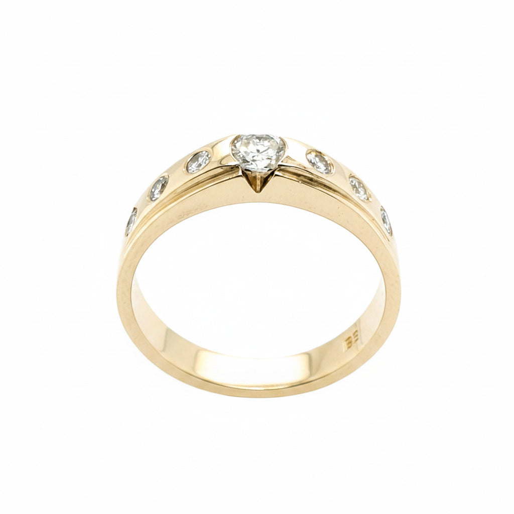 Brillant Ring 585/14kt Gold Gr.60