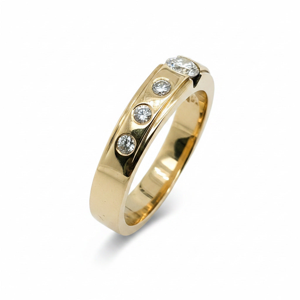 Brillant Ring 585/14kt Gold Gr.60
