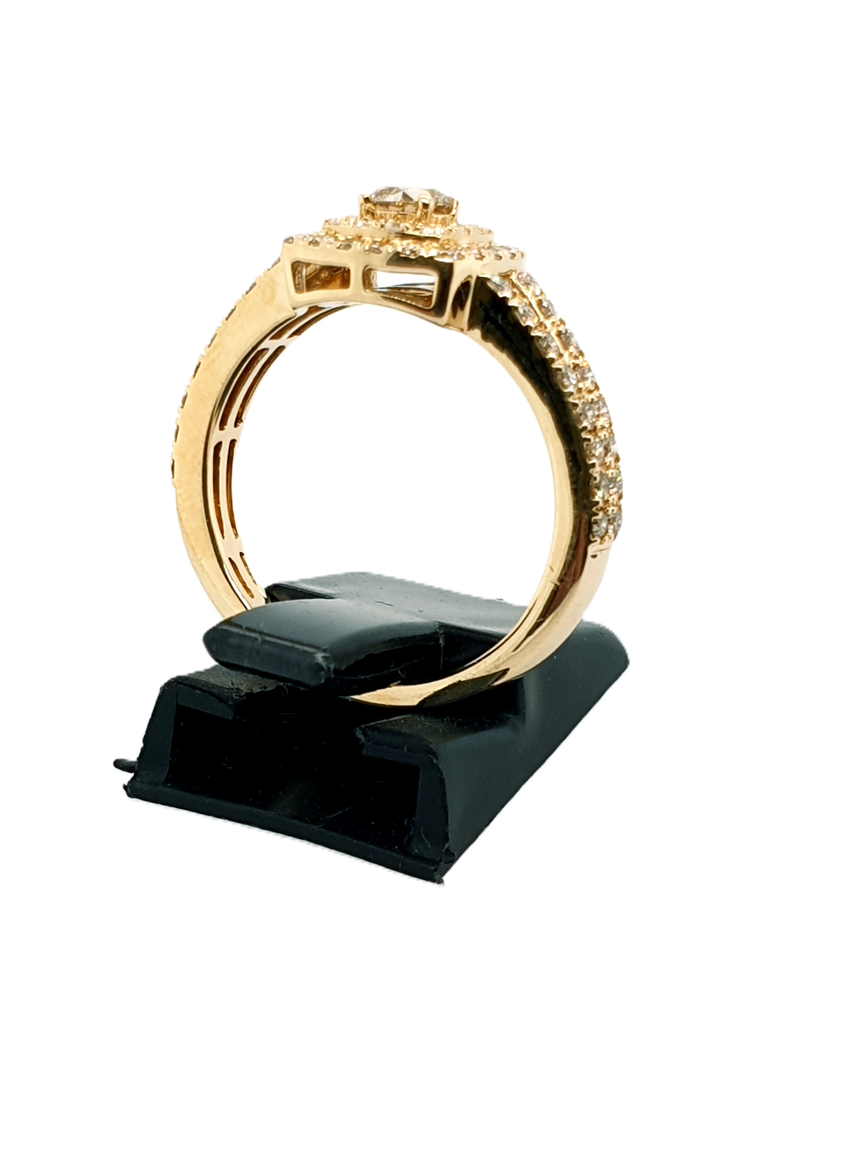 Brillant Gold Ring 585/14kt Gr.57