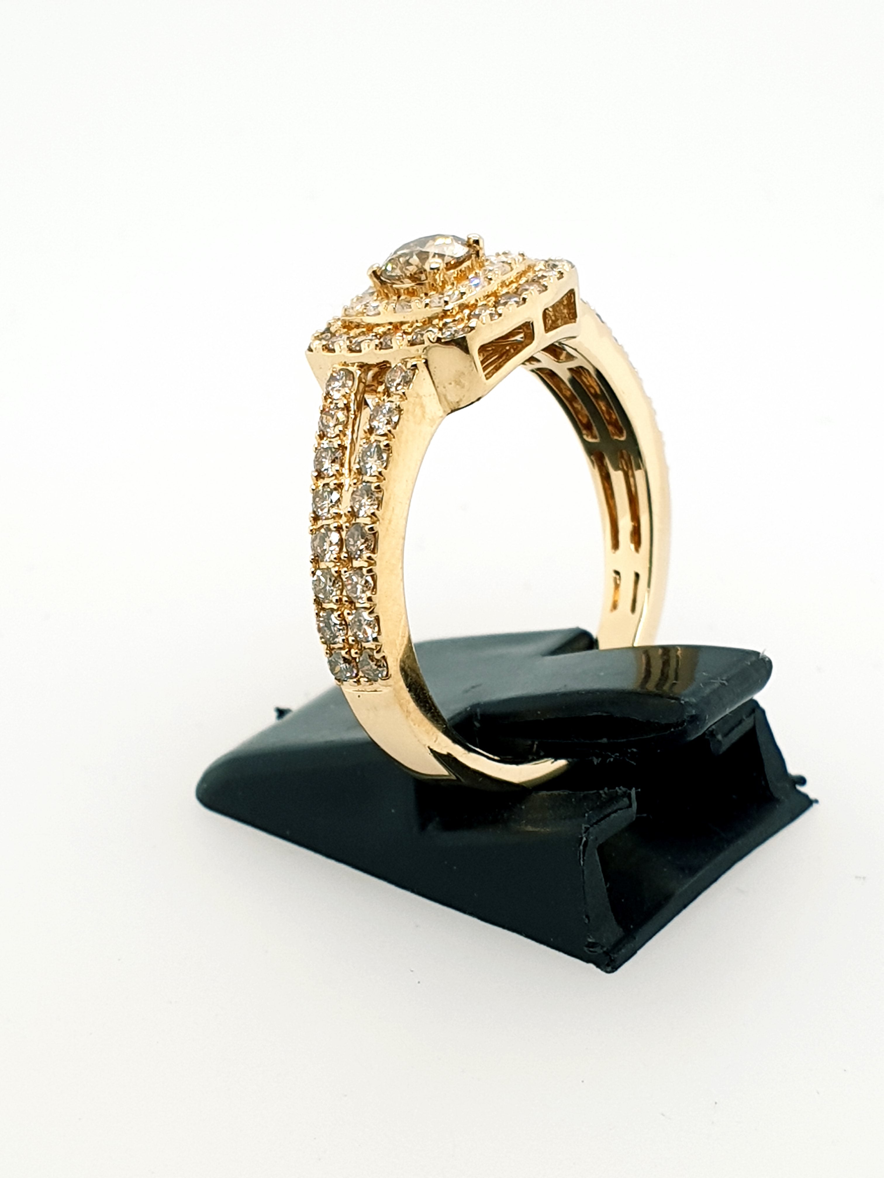 Brillant Gold Ring 585/14kt Gr.57