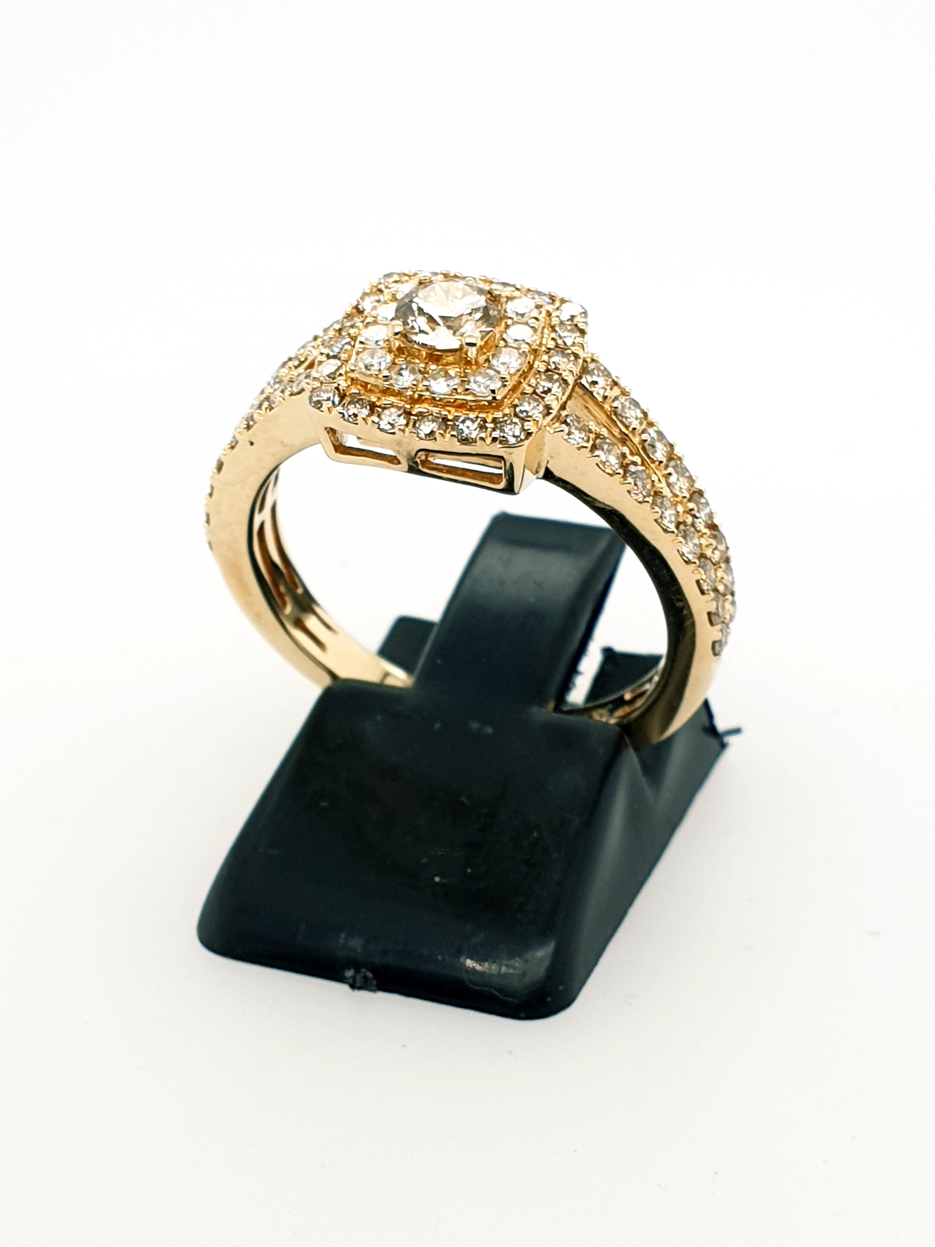 Brillant Gold Ring 585/14kt Gr.57