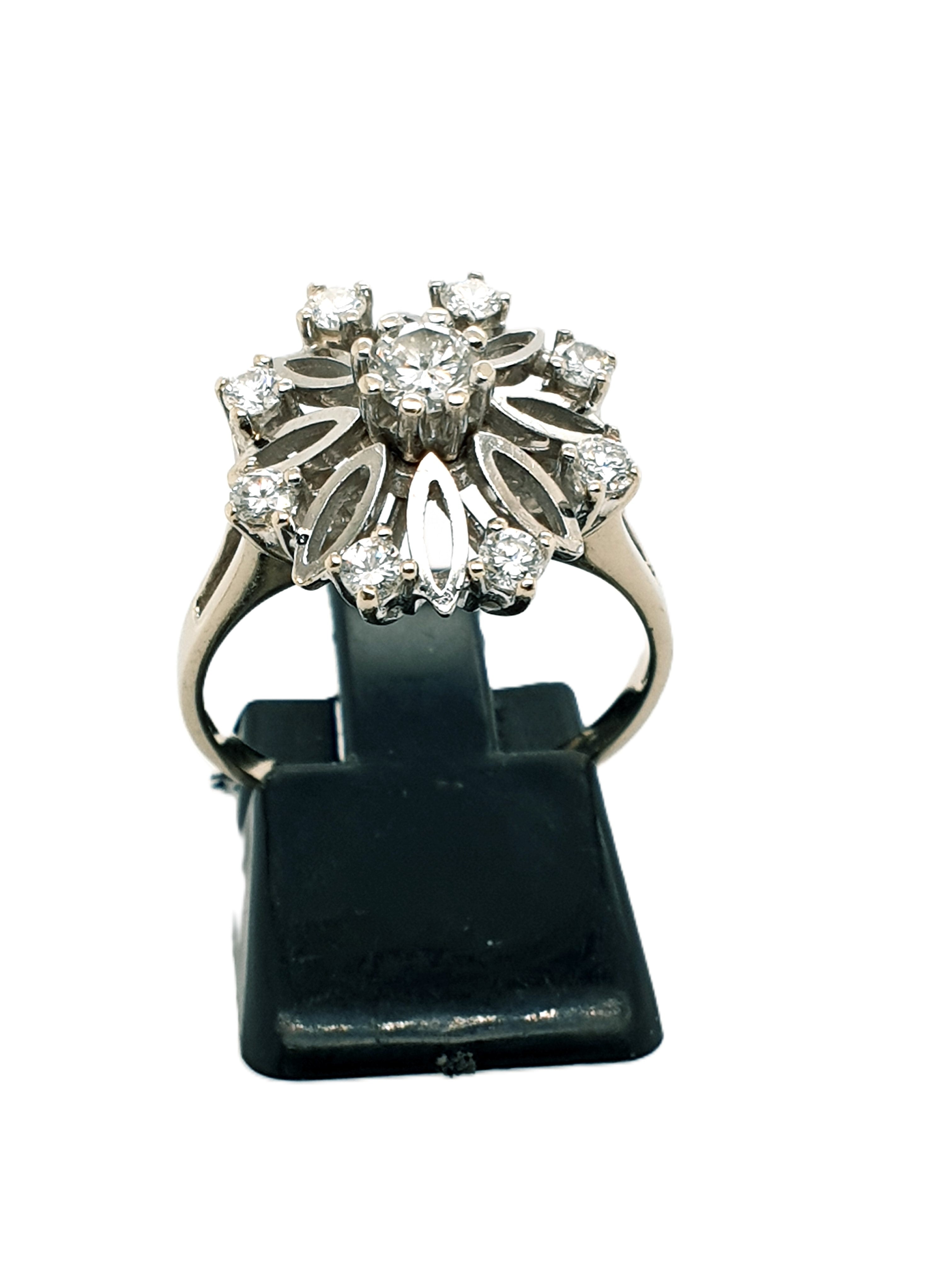 Weißgold Brillant Ring 585/14kt Gr.56