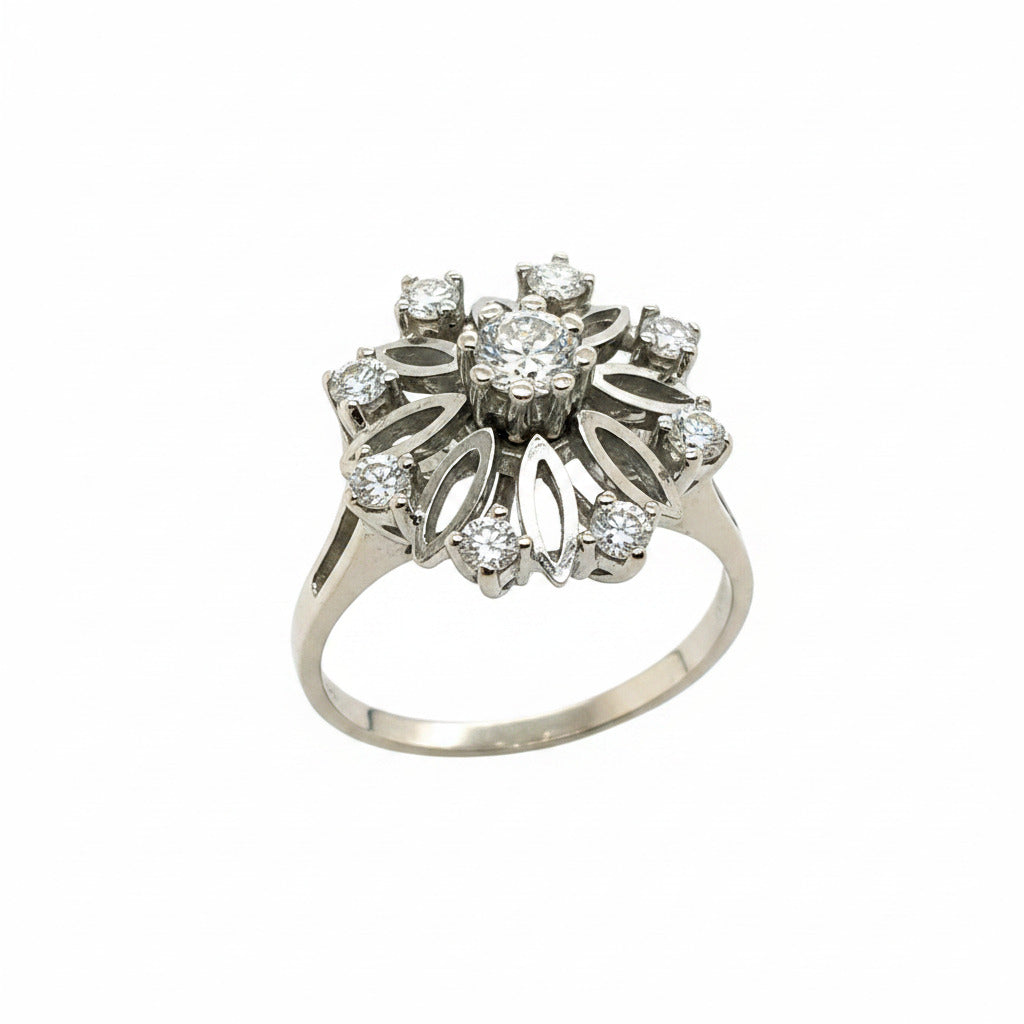 Weißgold Brillant Ring 585/14kt Gr.56