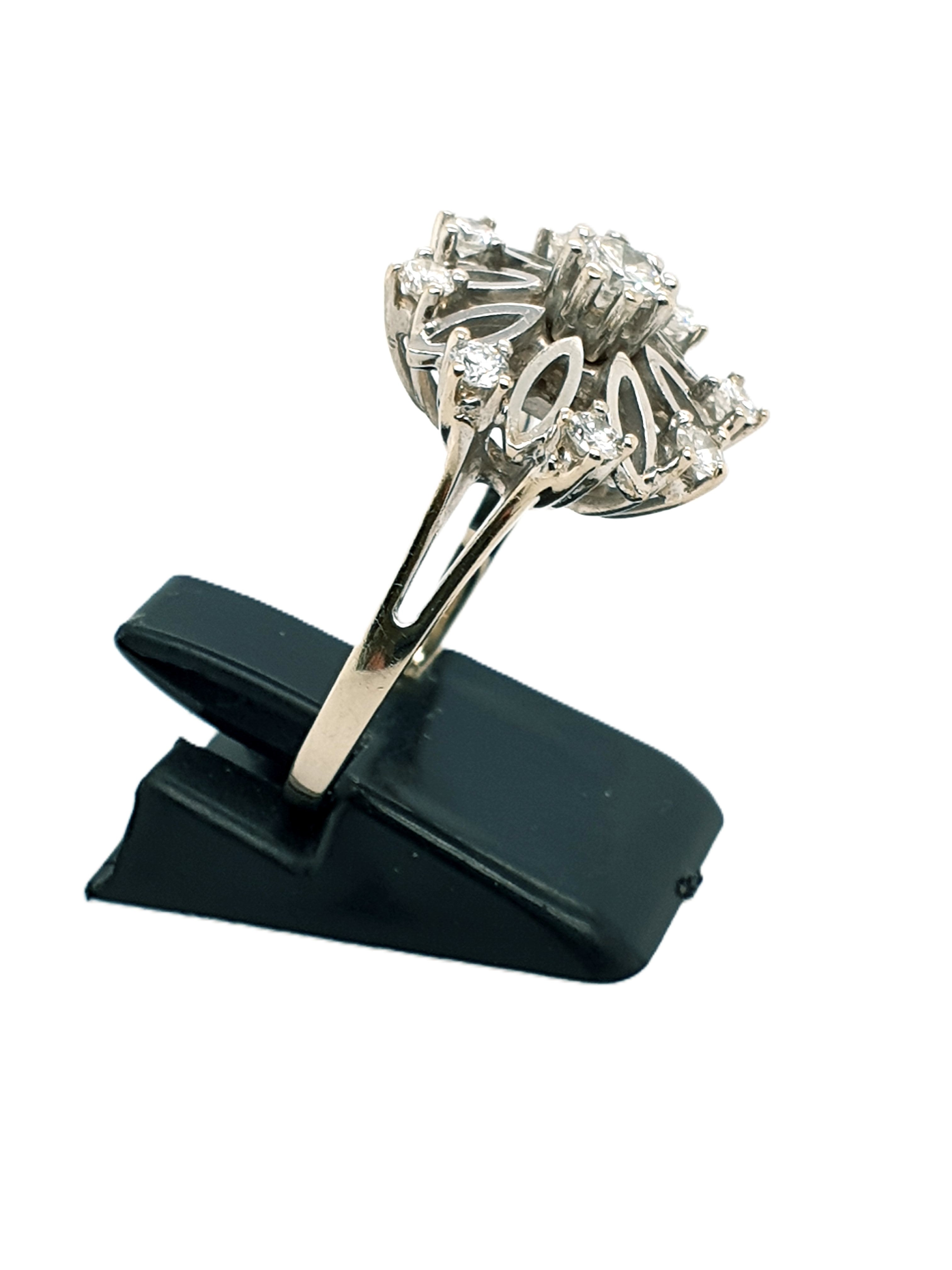 Weißgold Brillant Ring 585/14kt Gr.56