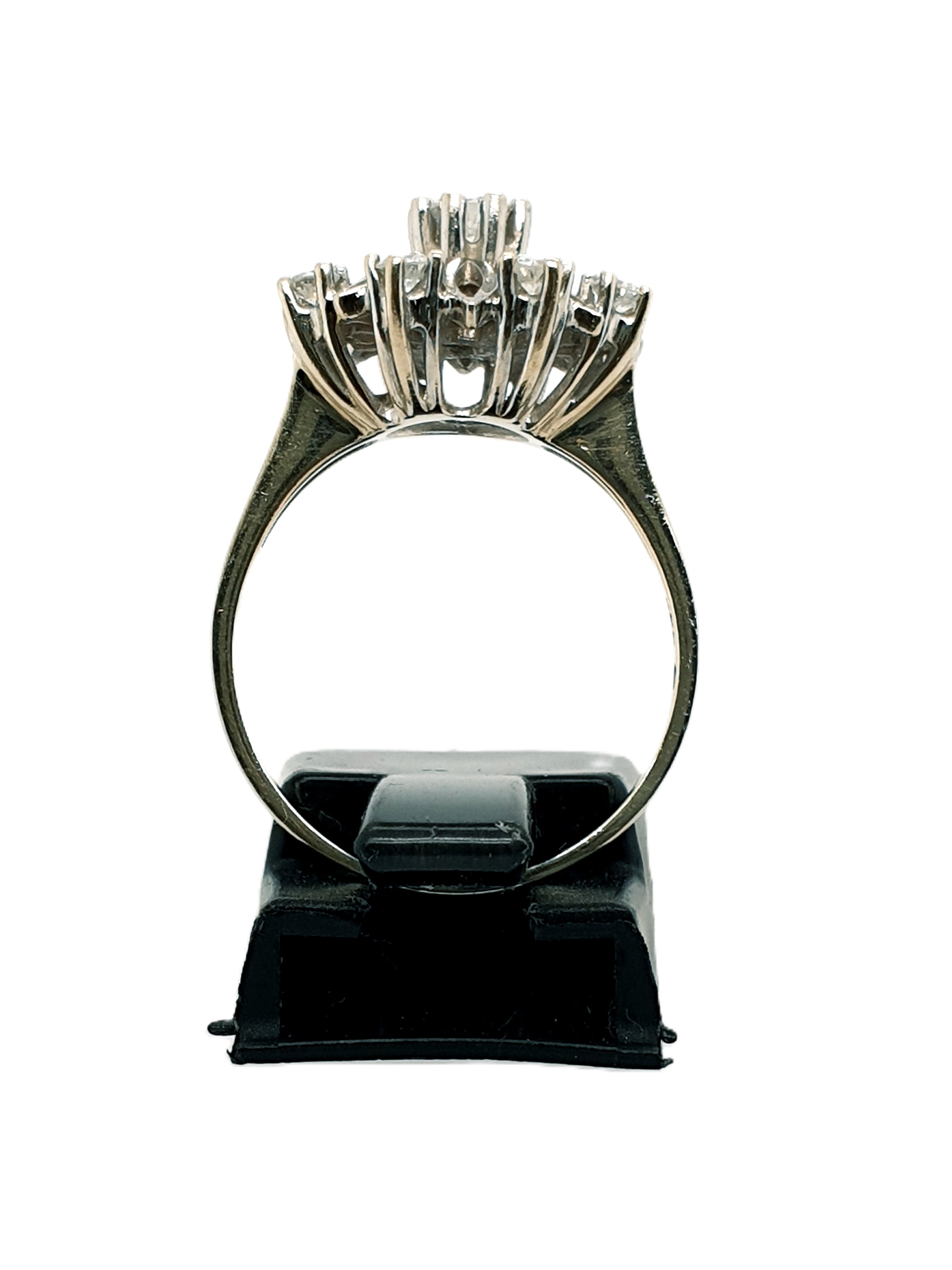 Weißgold Brillant Ring 585/14kt Gr.56