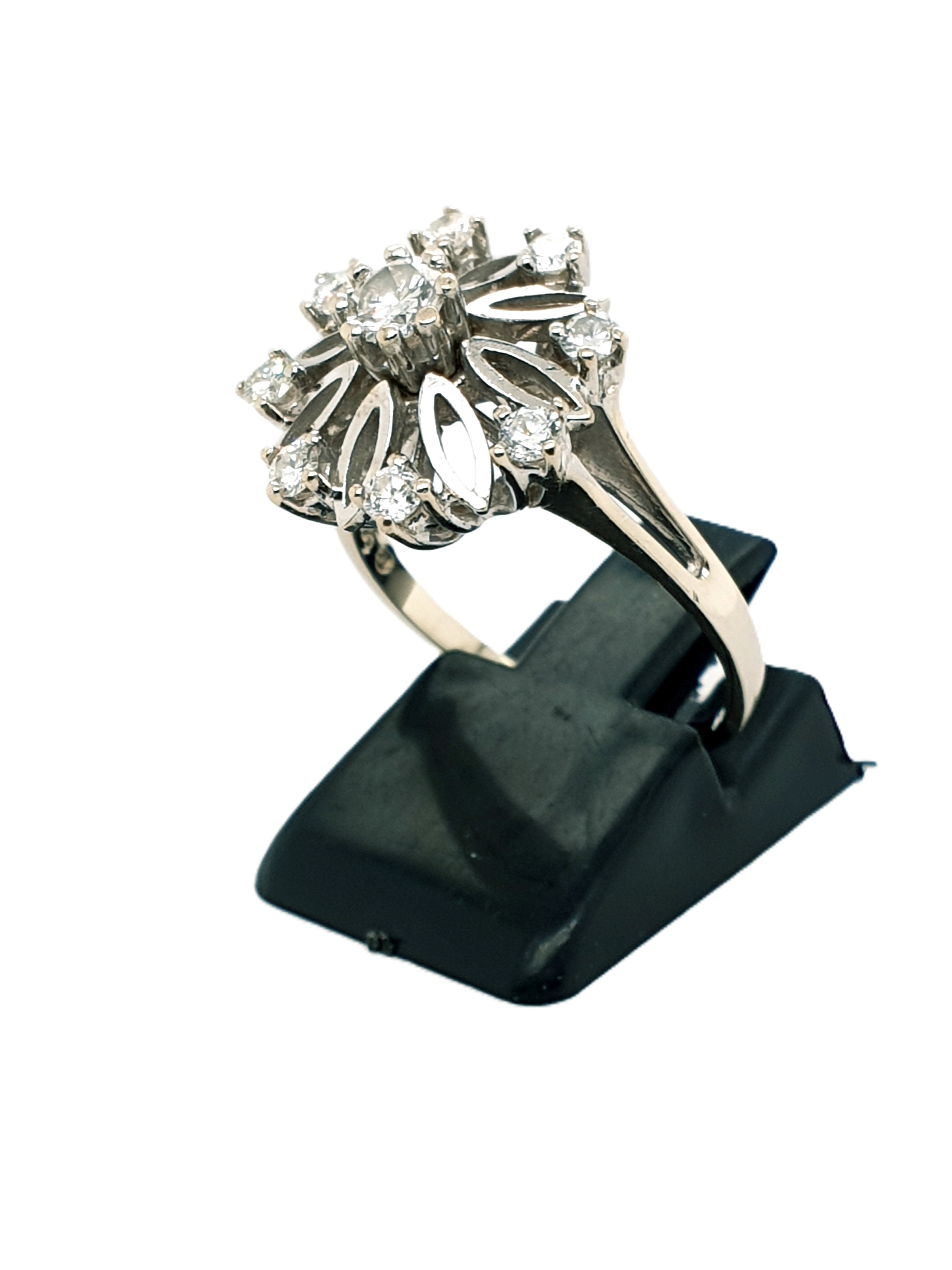 Weißgold Brillant Ring 585/14kt Gr.56