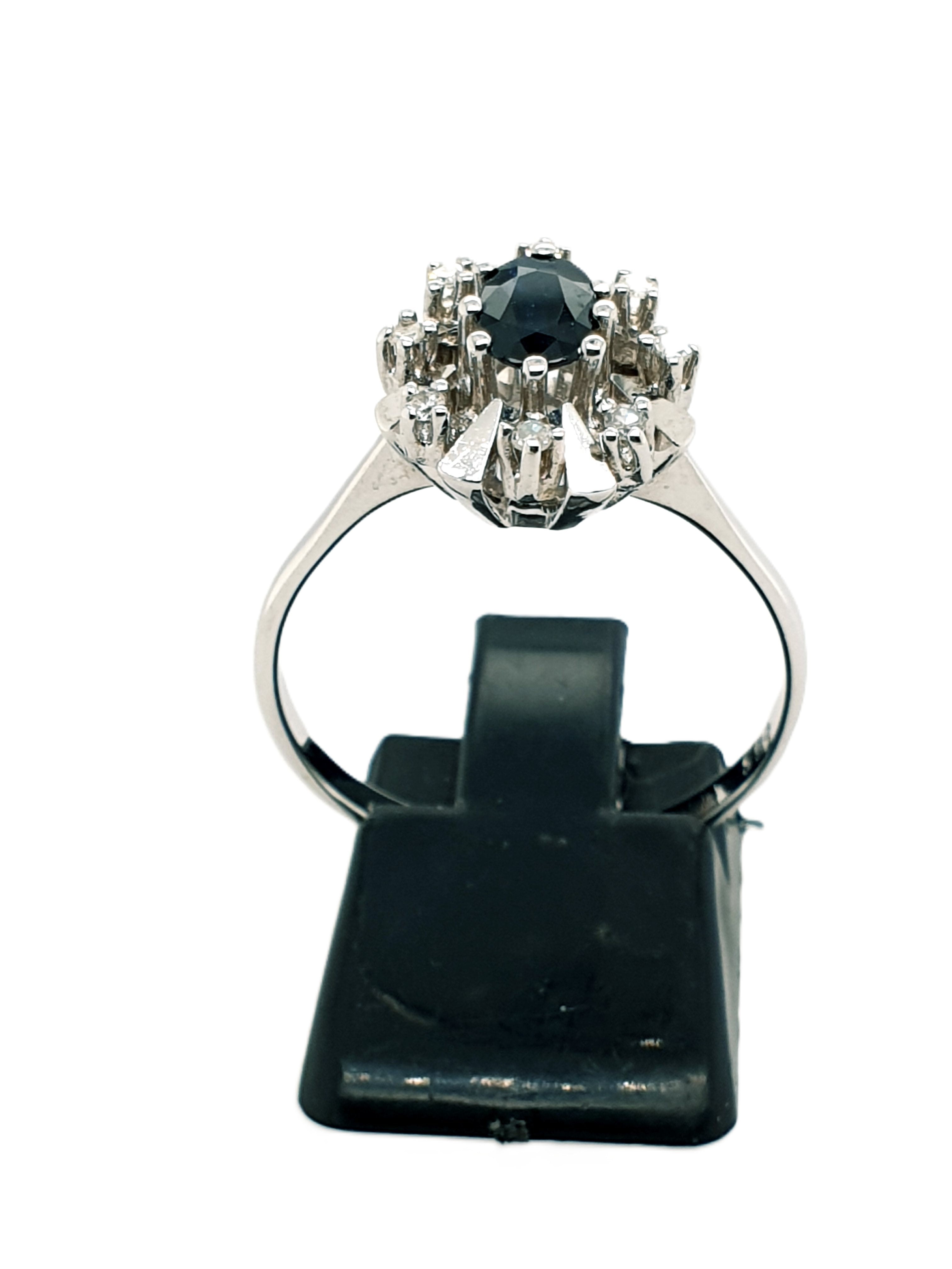 Weißgold Brillant Ring 585/14kt Gr.62