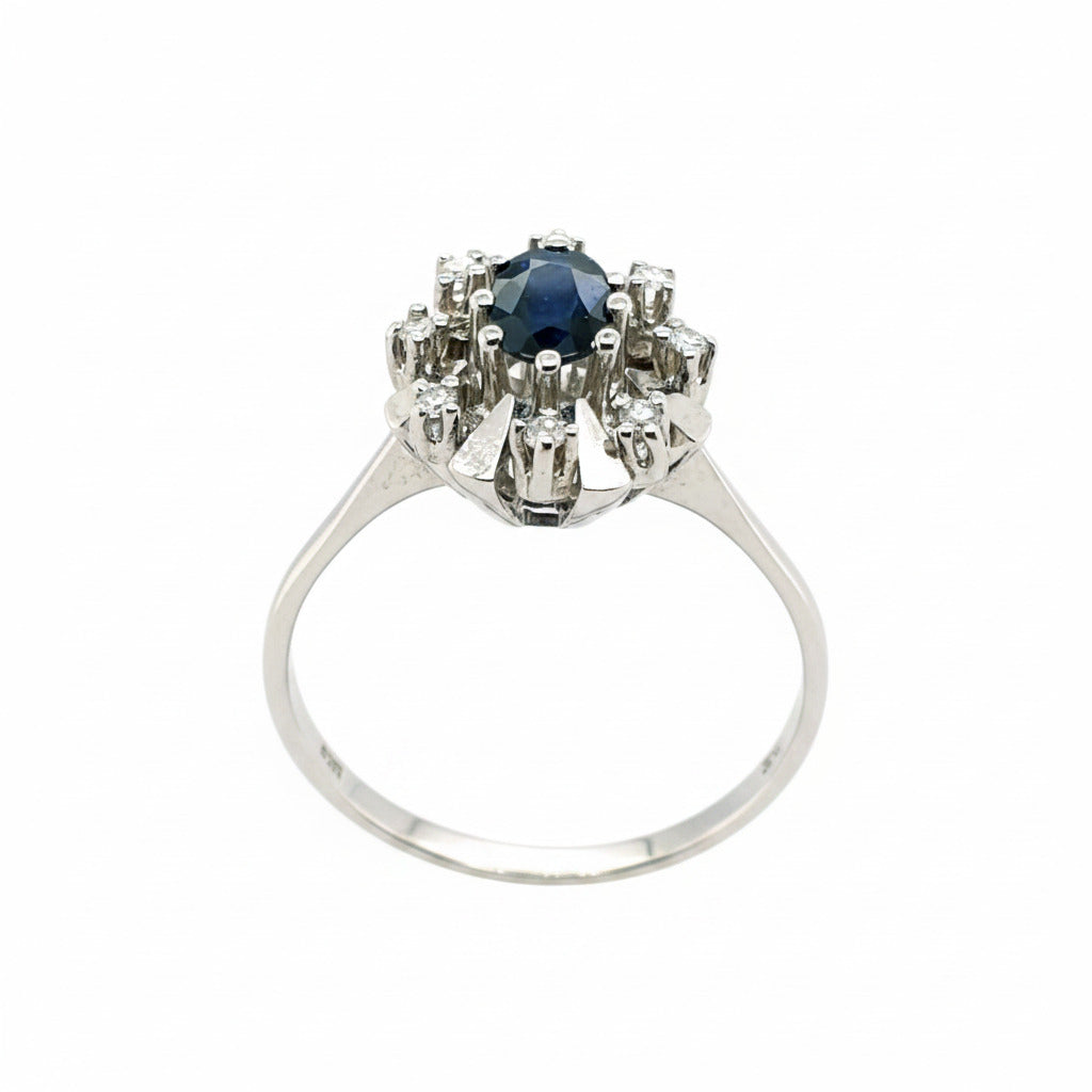 Weißgold Brillant Ring 585/14kt Gr.62