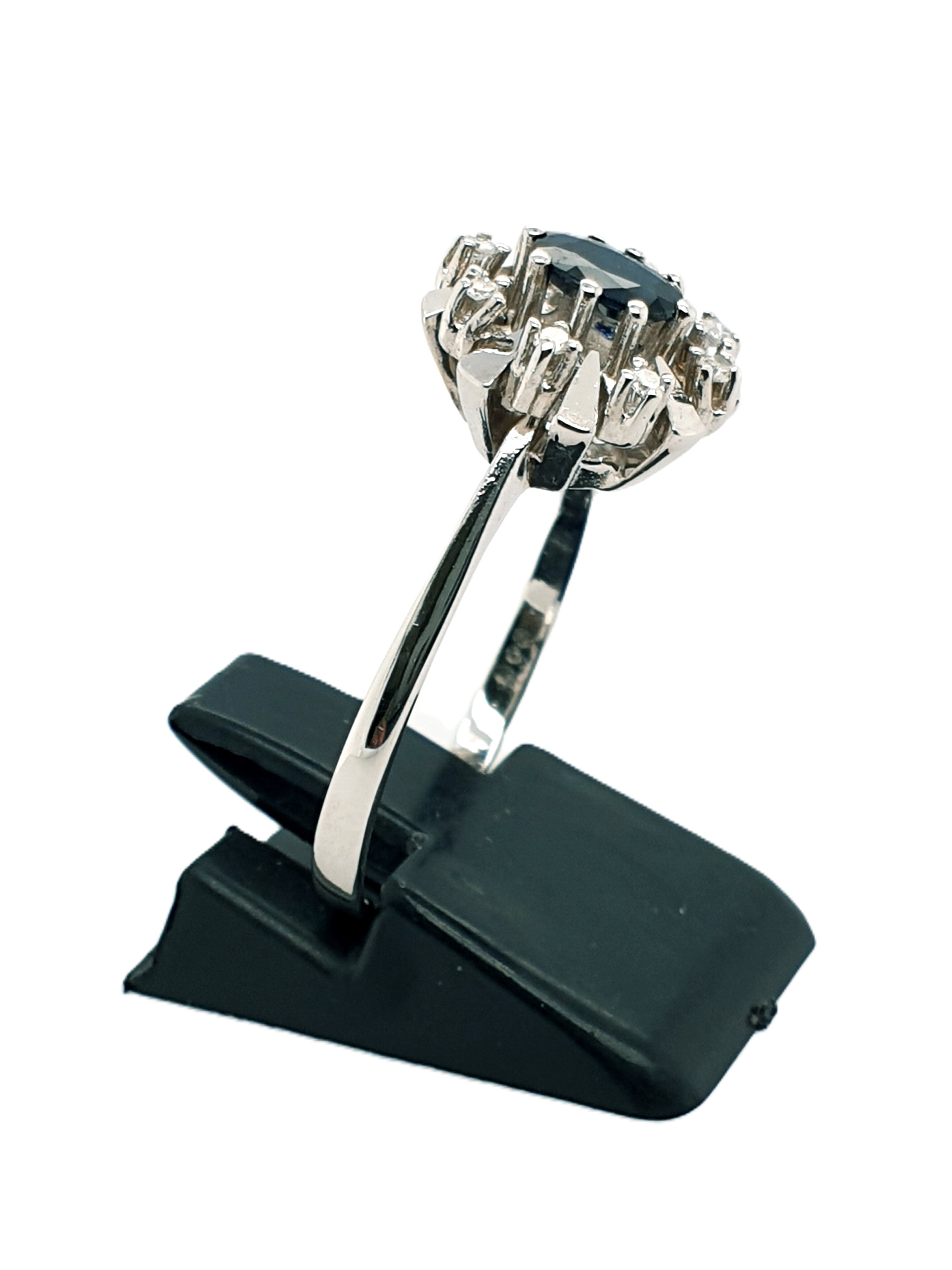 Weißgold Brillant Ring 585/14kt Gr.62