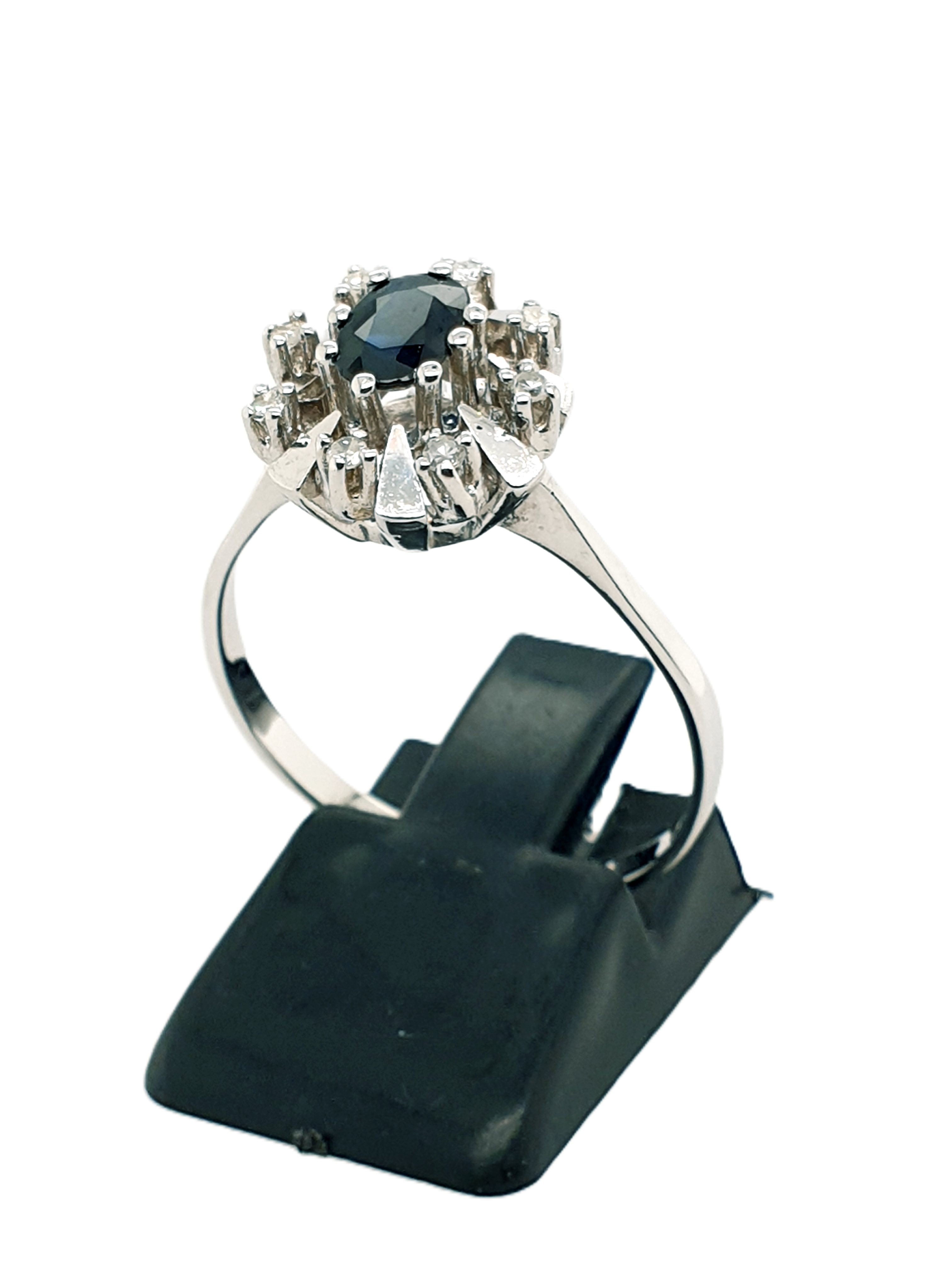 Weißgold Brillant Ring 585/14kt Gr.62