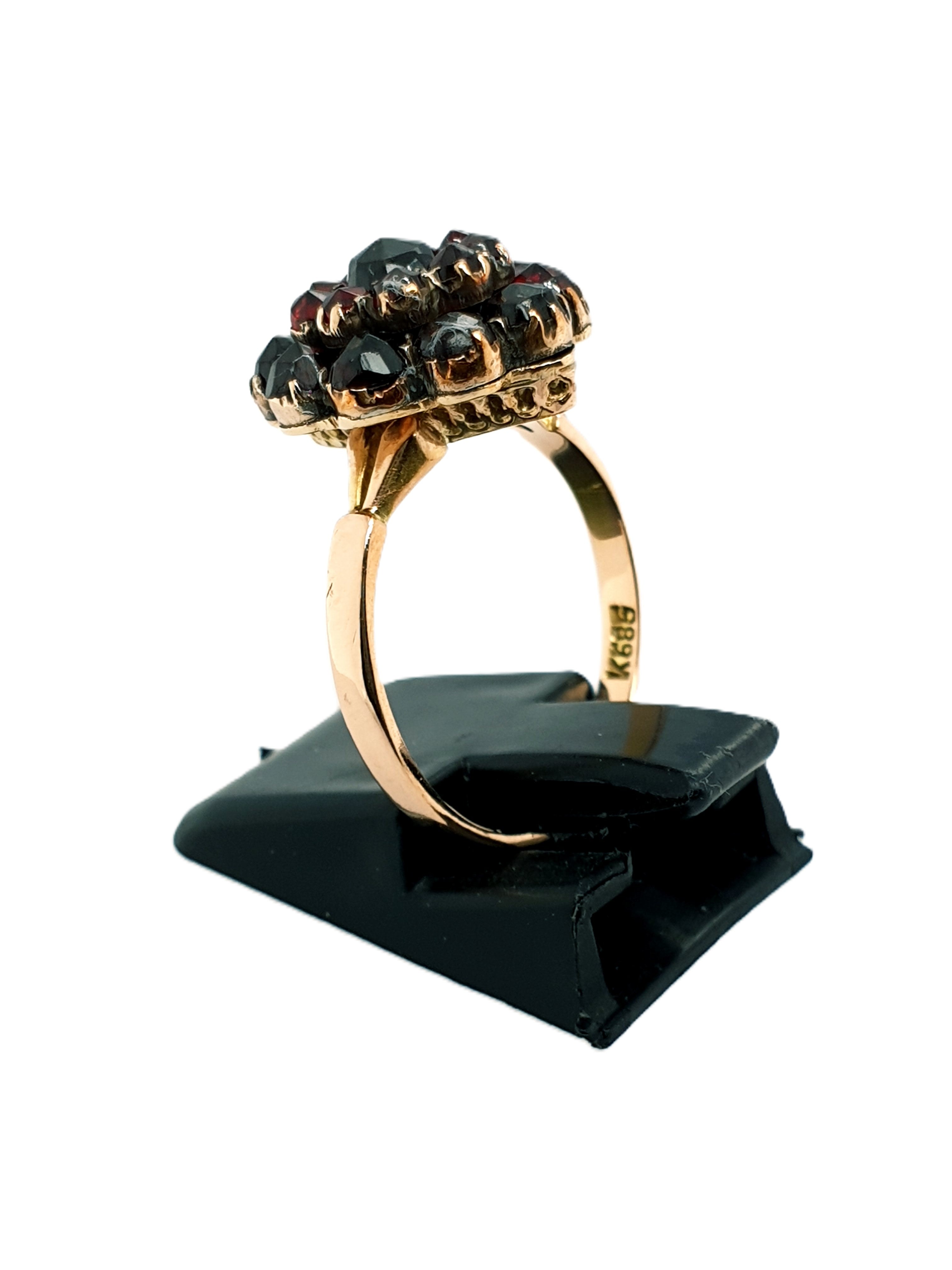 Granat Gold Ring 585/14kt Gr.53