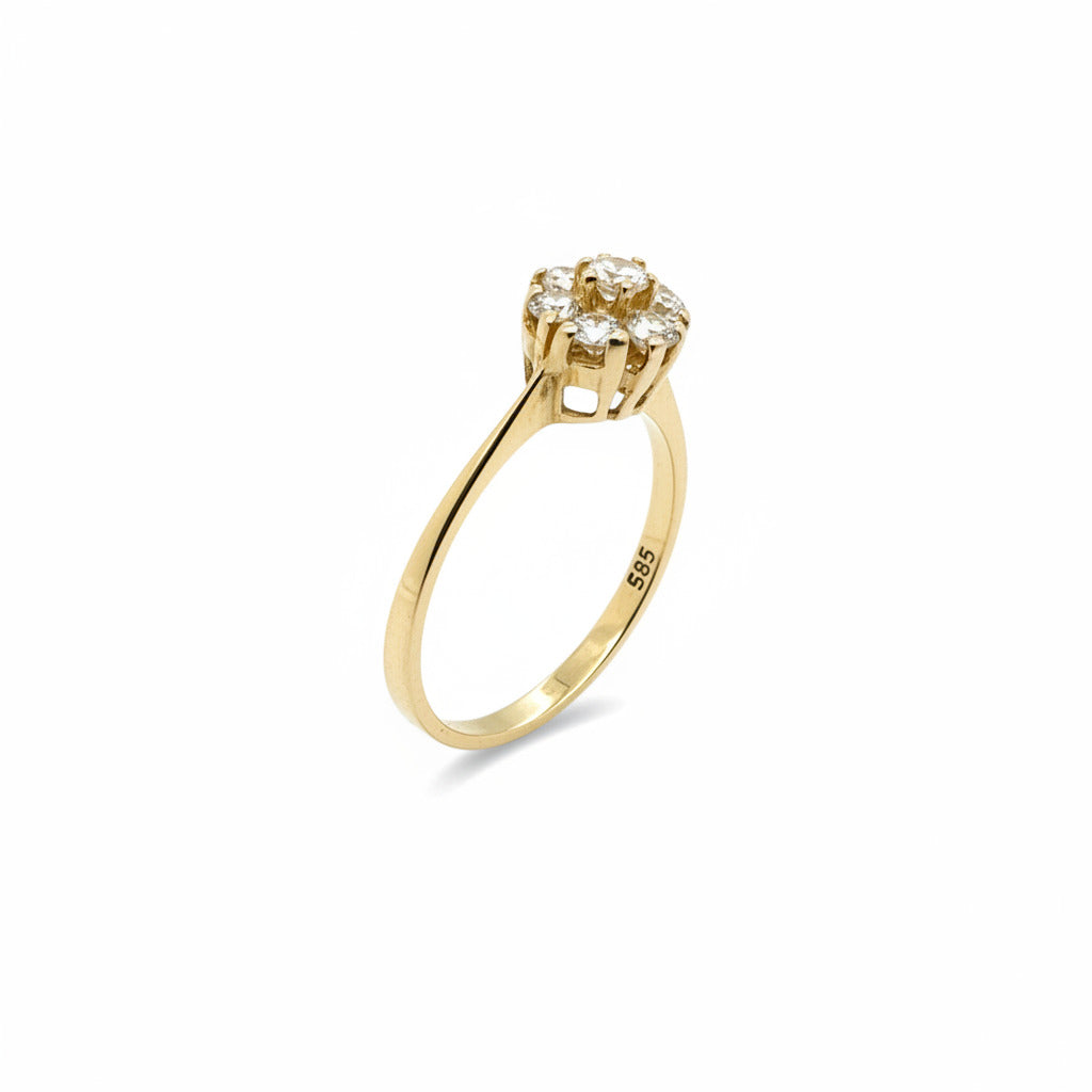 Brillant Gold Ring 585/14kt Gr.53