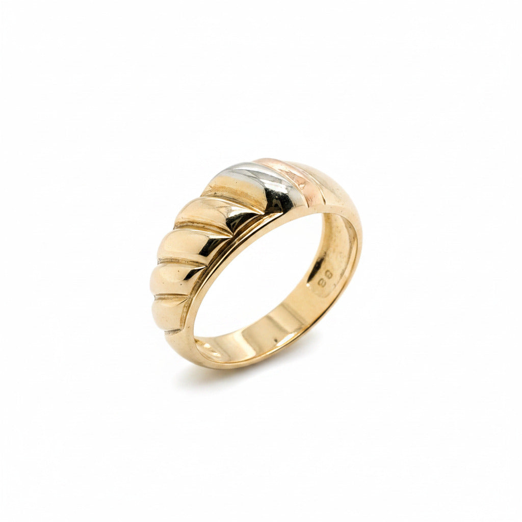 Tricolor Gold Ring 585/14kt Gr.52