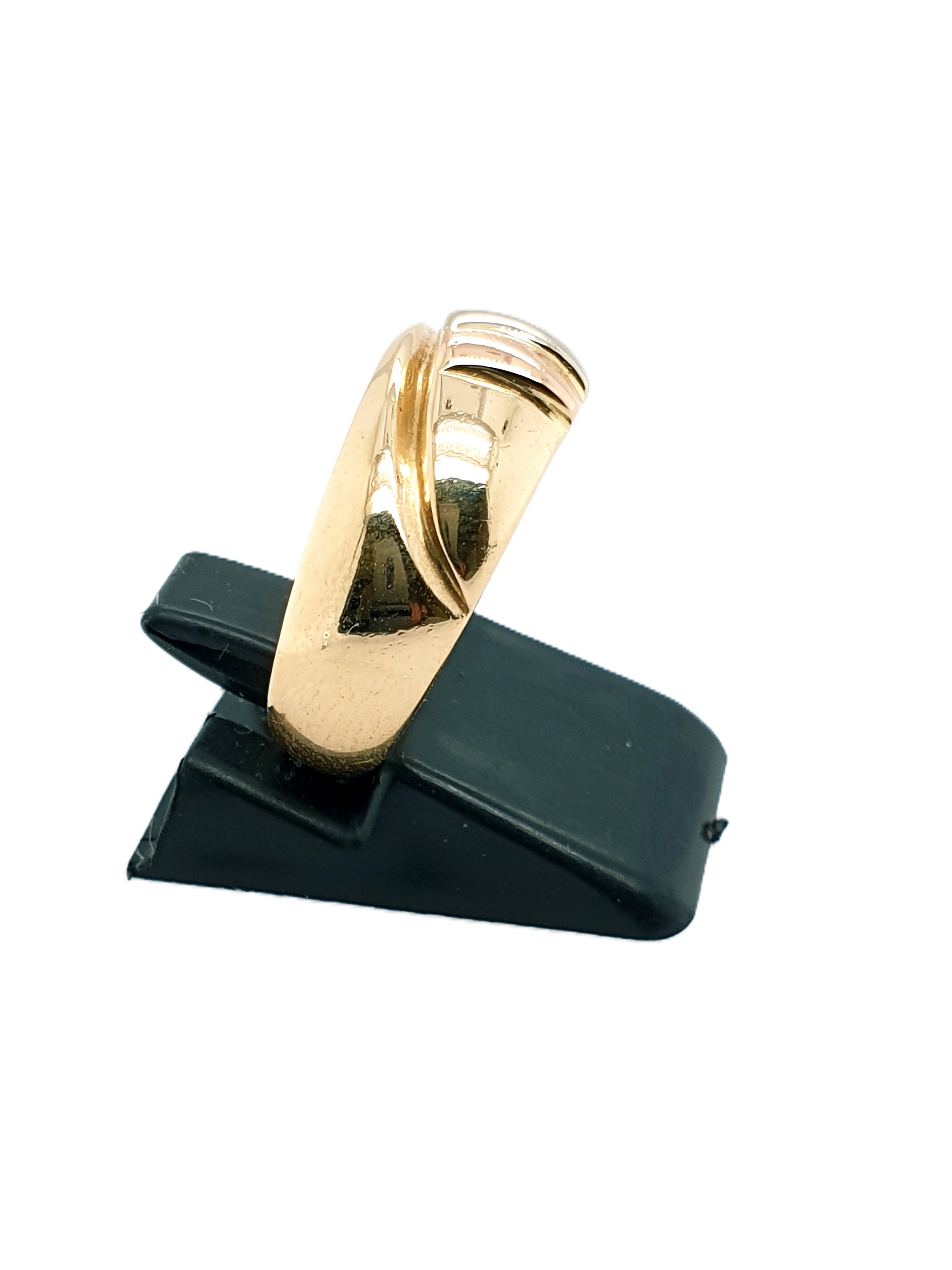 Tricolor Gold Ring 585/14kt Gr.52