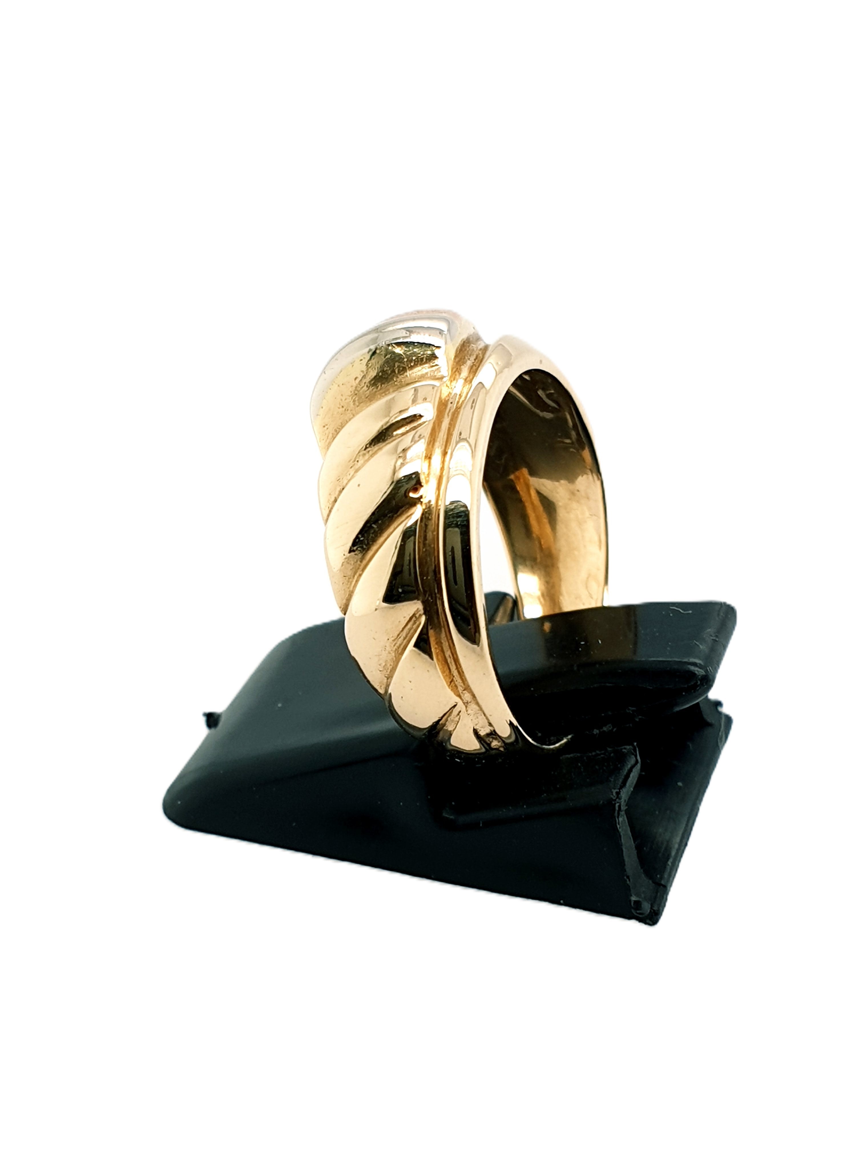 Tricolor Gold Ring 585/14kt Gr.52