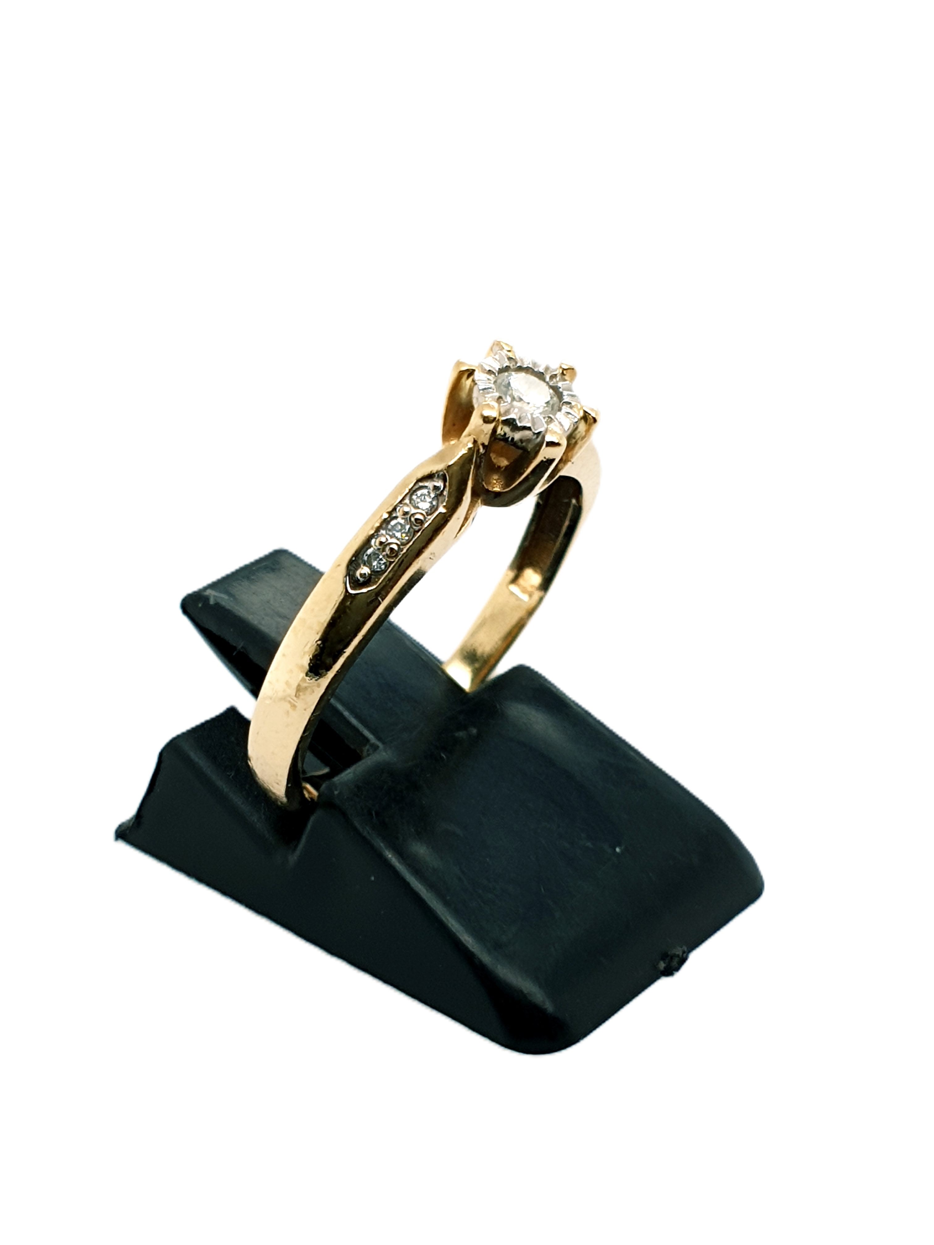 Brillant Gold Ring 585/14kt Gr.53