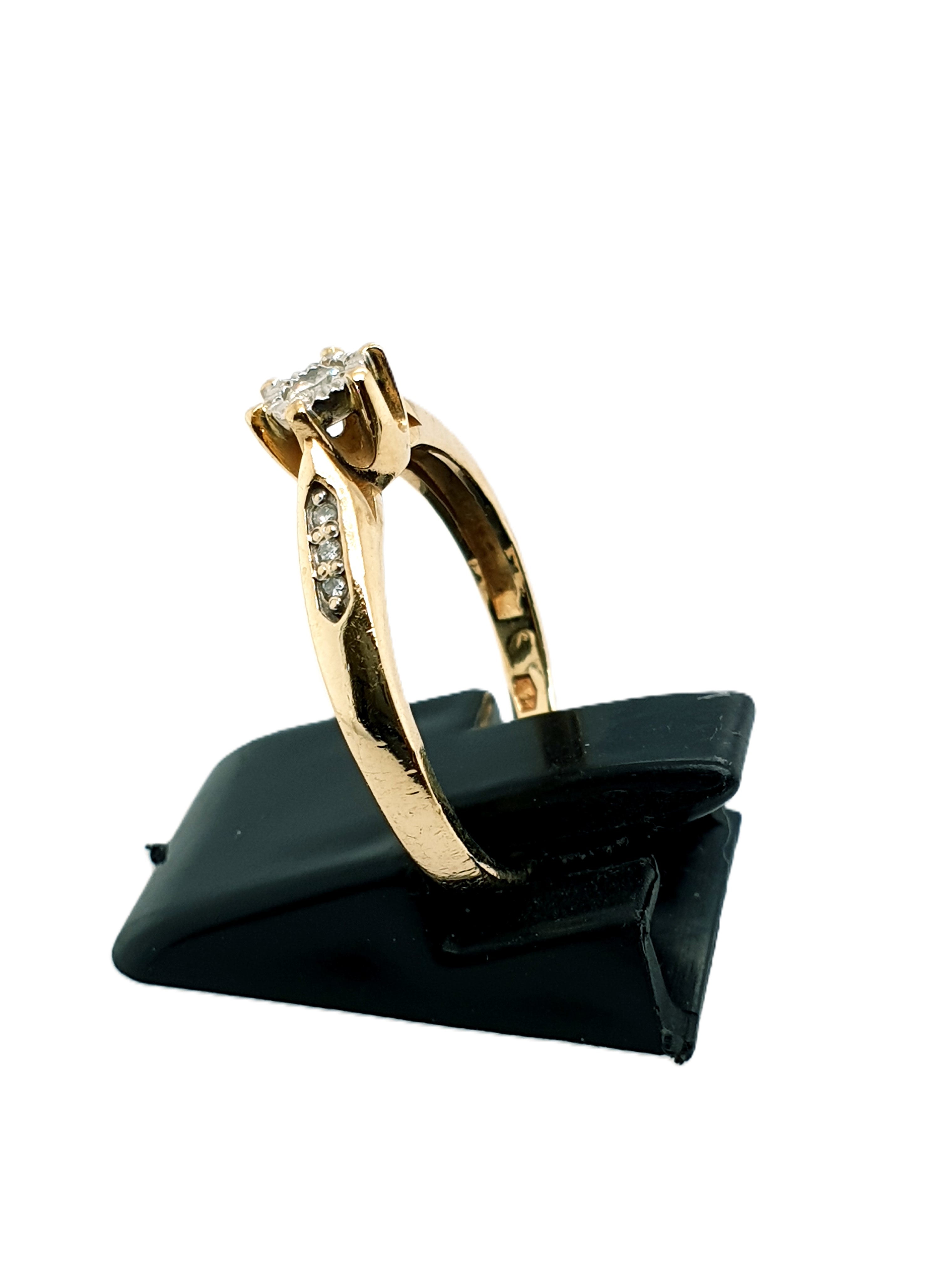 Brillant Gold Ring 585/14kt Gr.53