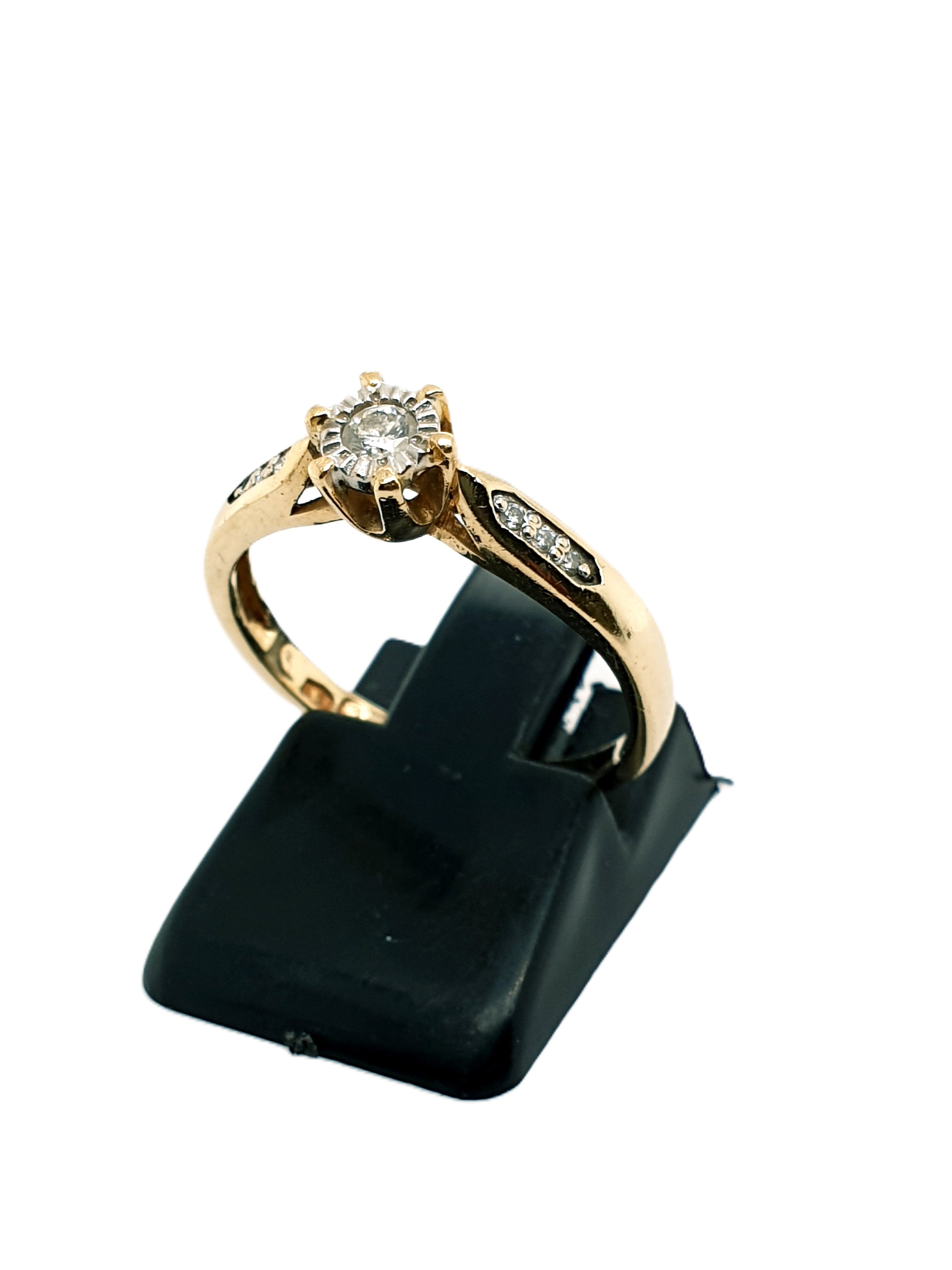 Brillant Gold Ring 585/14kt Gr.53