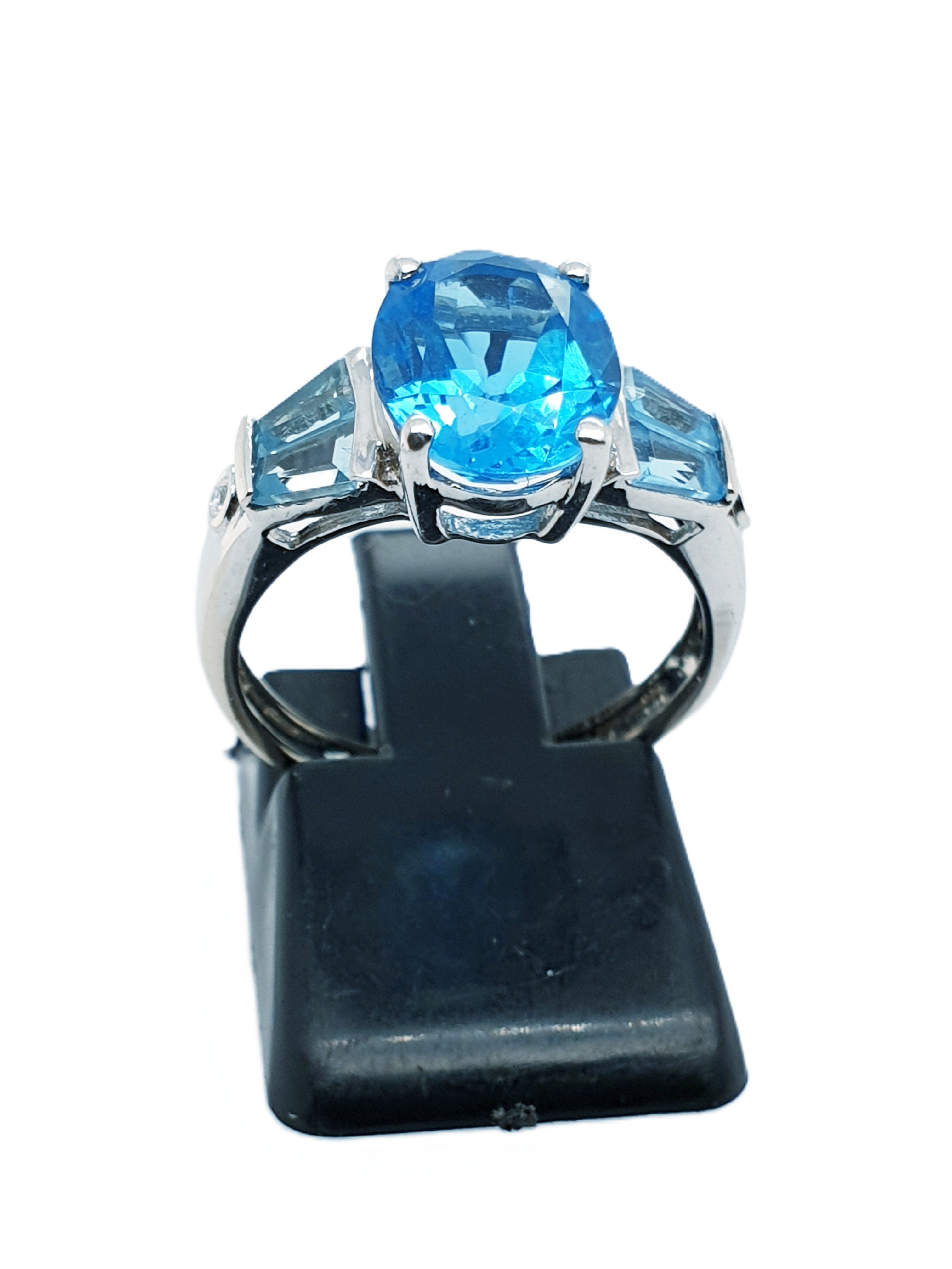 Weißgold Ring 585/14kt Gr.52