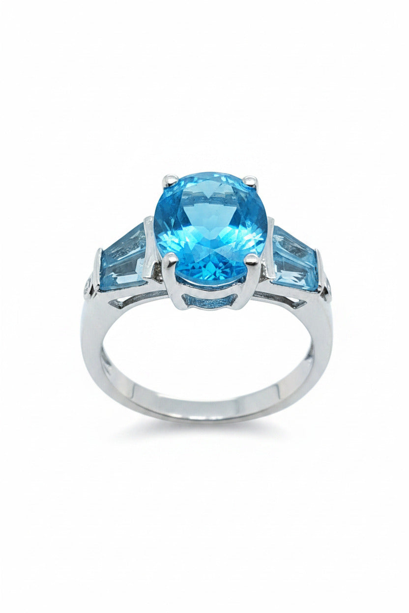 Weißgold Ring 585/14kt Gr.52
