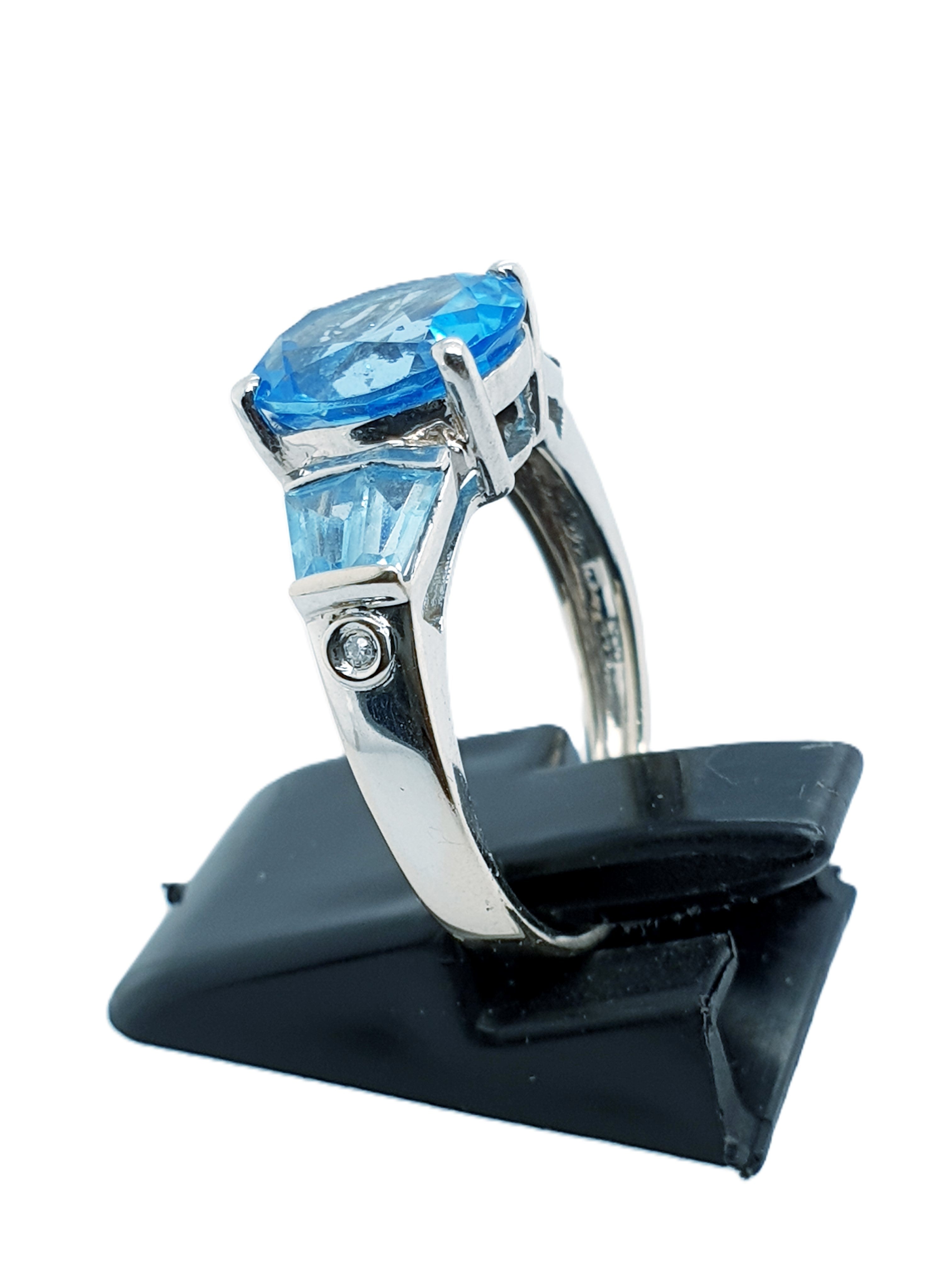 Weißgold Ring 585/14kt Gr.52