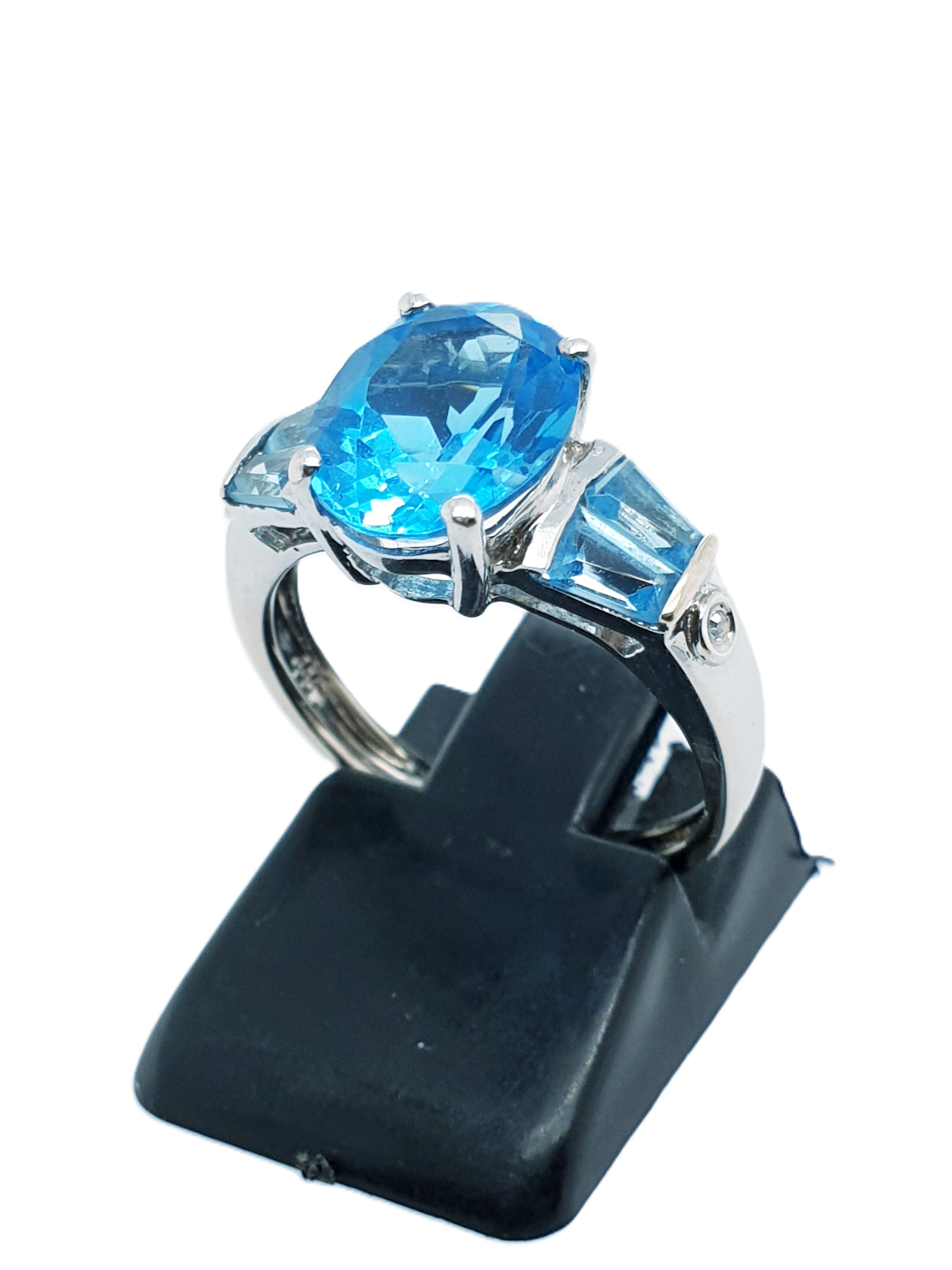 Weißgold Ring 585/14kt Gr.52