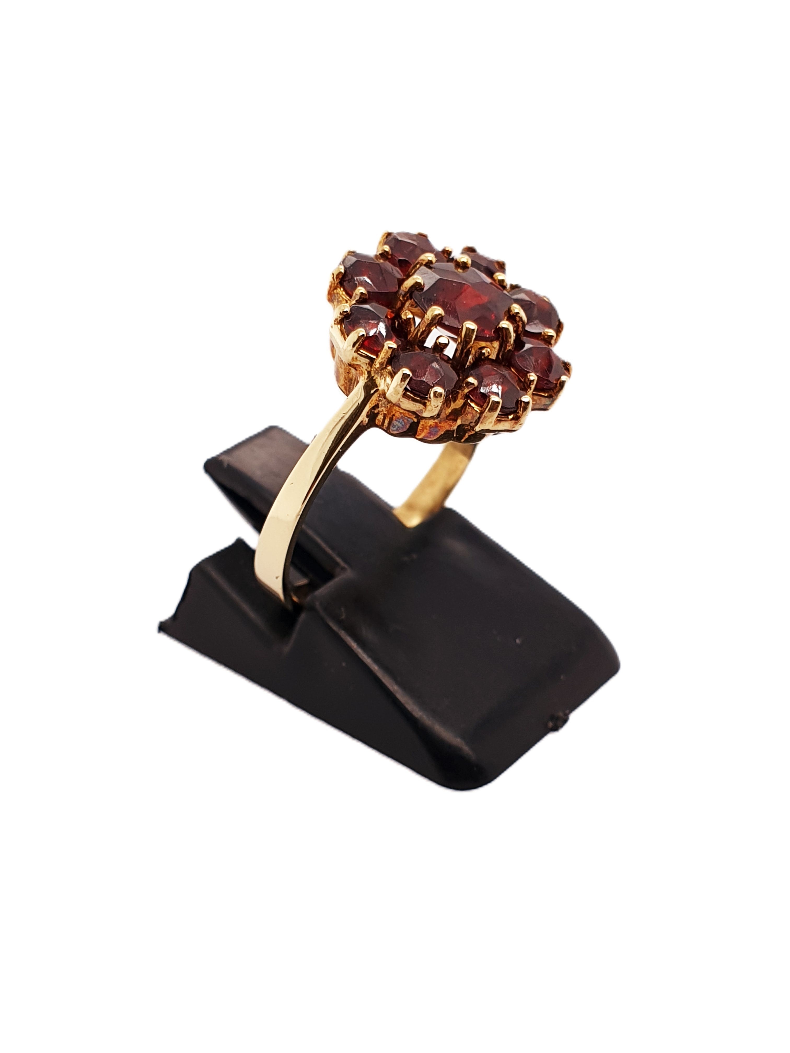 Gold Ring 585/14kt Gr.54 mit Granat