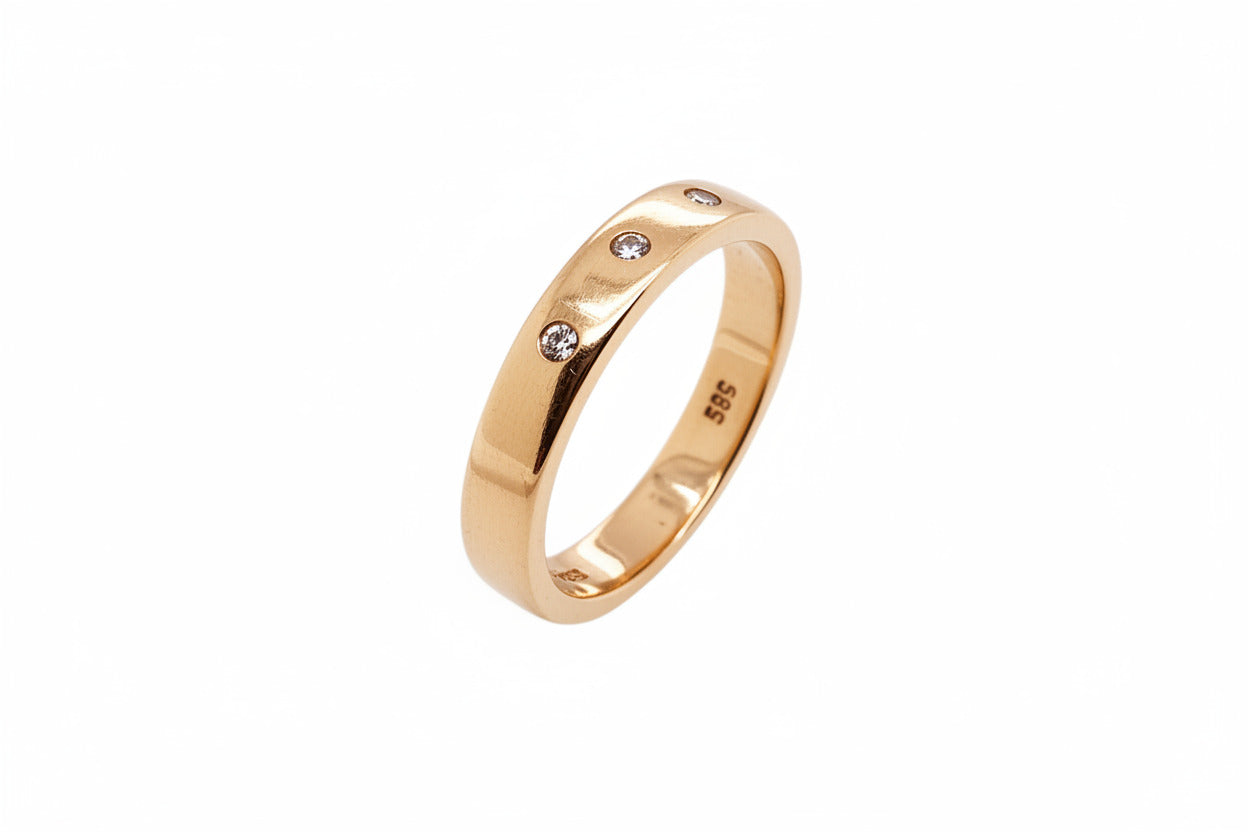 Brillant Gold Ring 585/14kt Gr.54