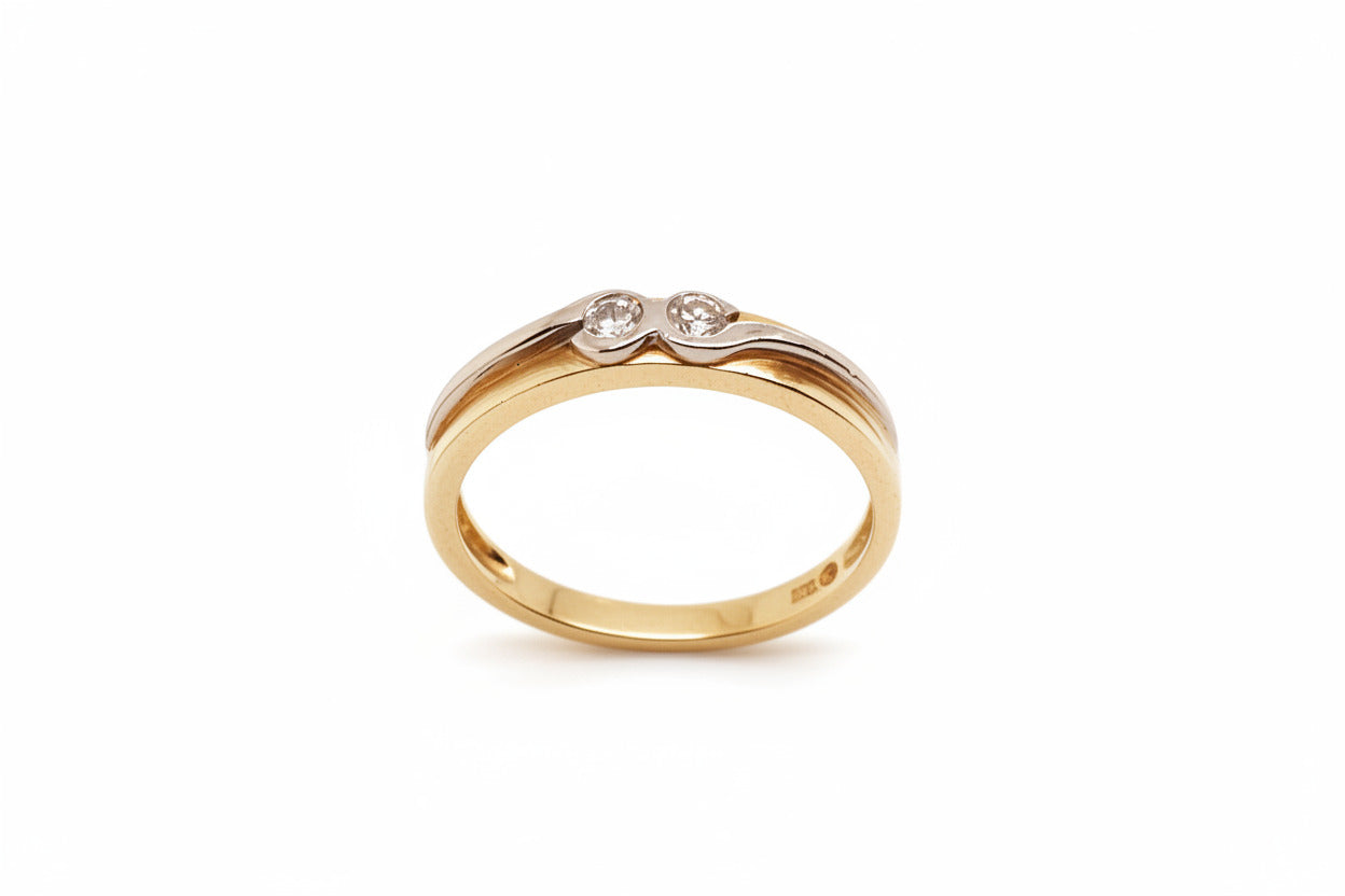 Brillant Gold Ring 585/14kt Gr.54