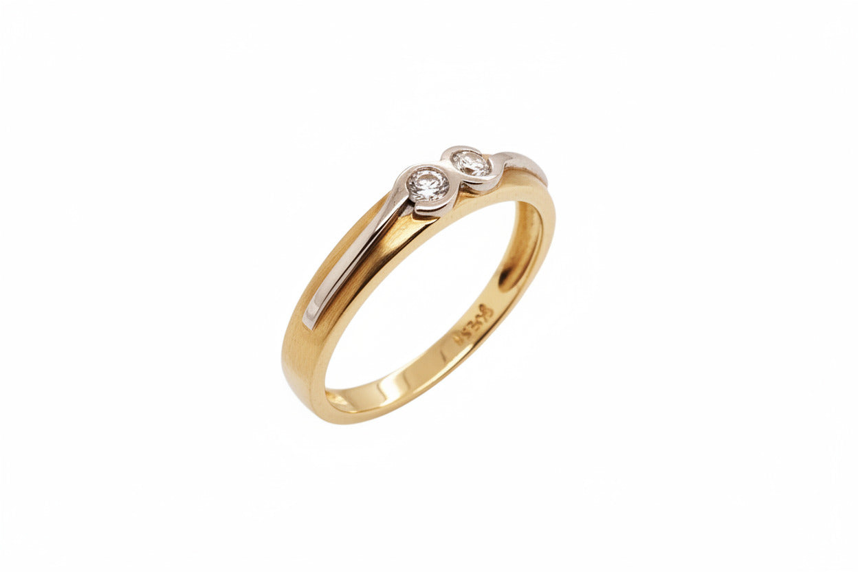 Brillant Gold Ring 585/14kt Gr.54