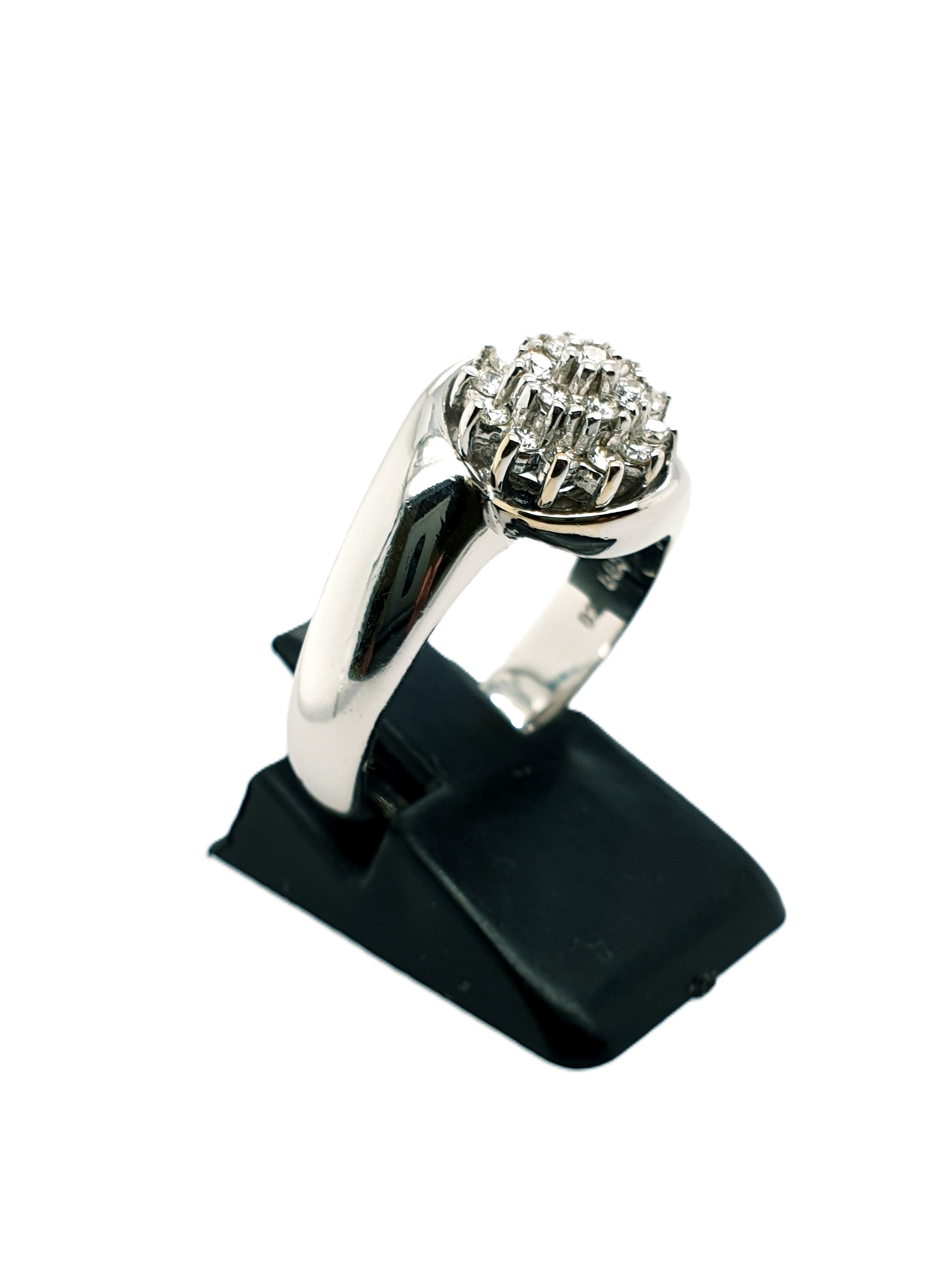 Weißgold Brillant Ring 585/14kt Gr.56