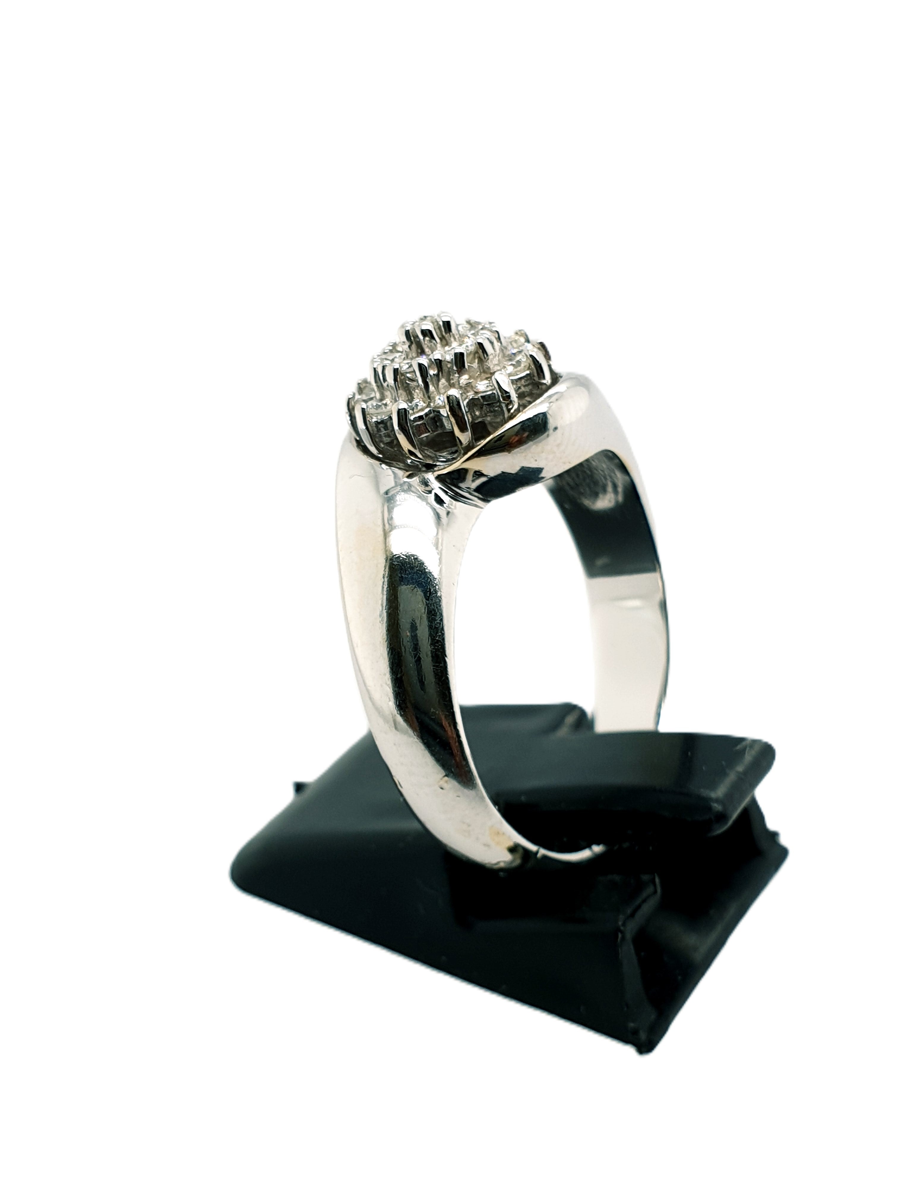 Weißgold Brillant Ring 585/14kt Gr.56