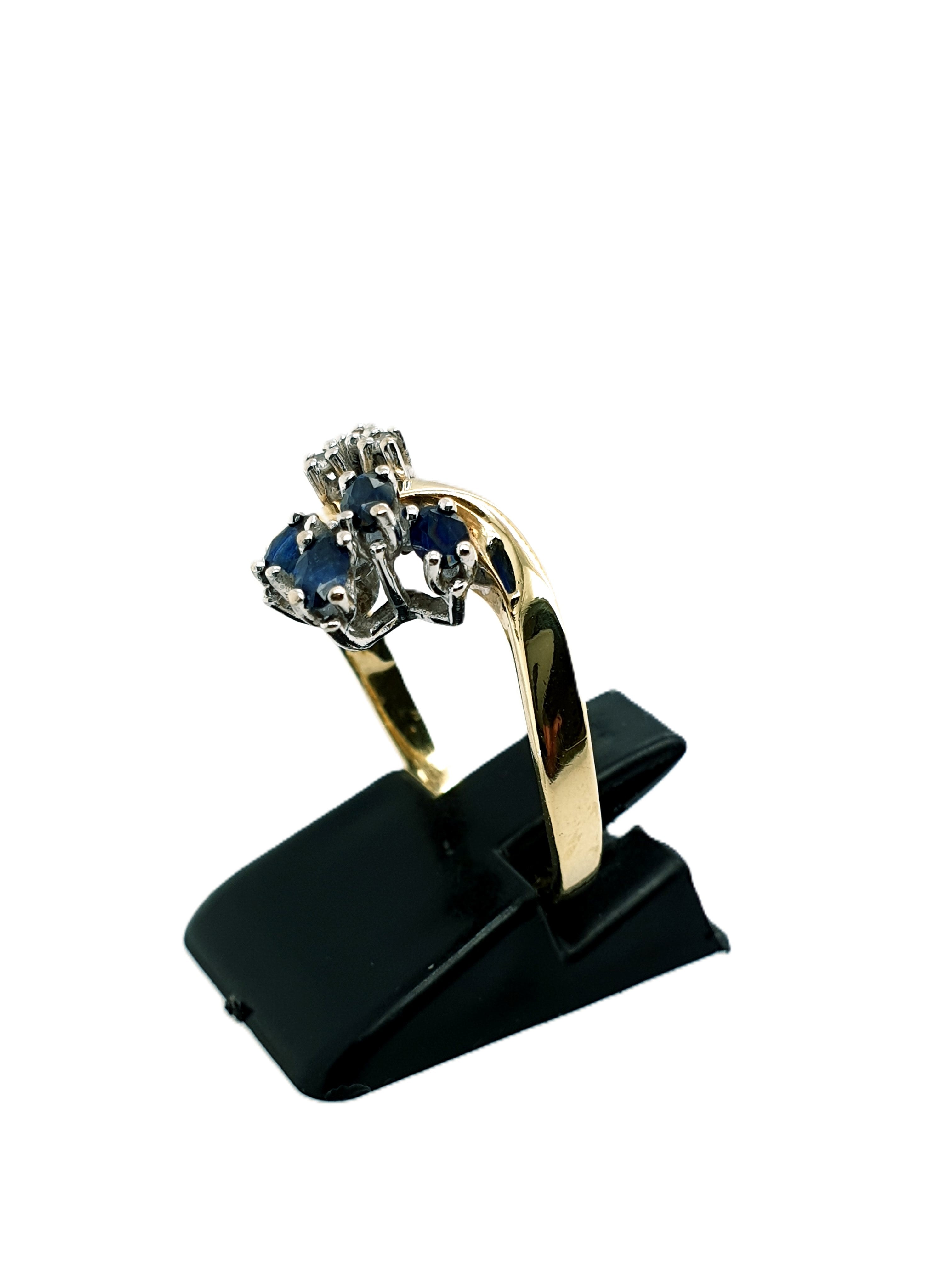 Brillant Saphir Goldring 585/14kt Gr.57