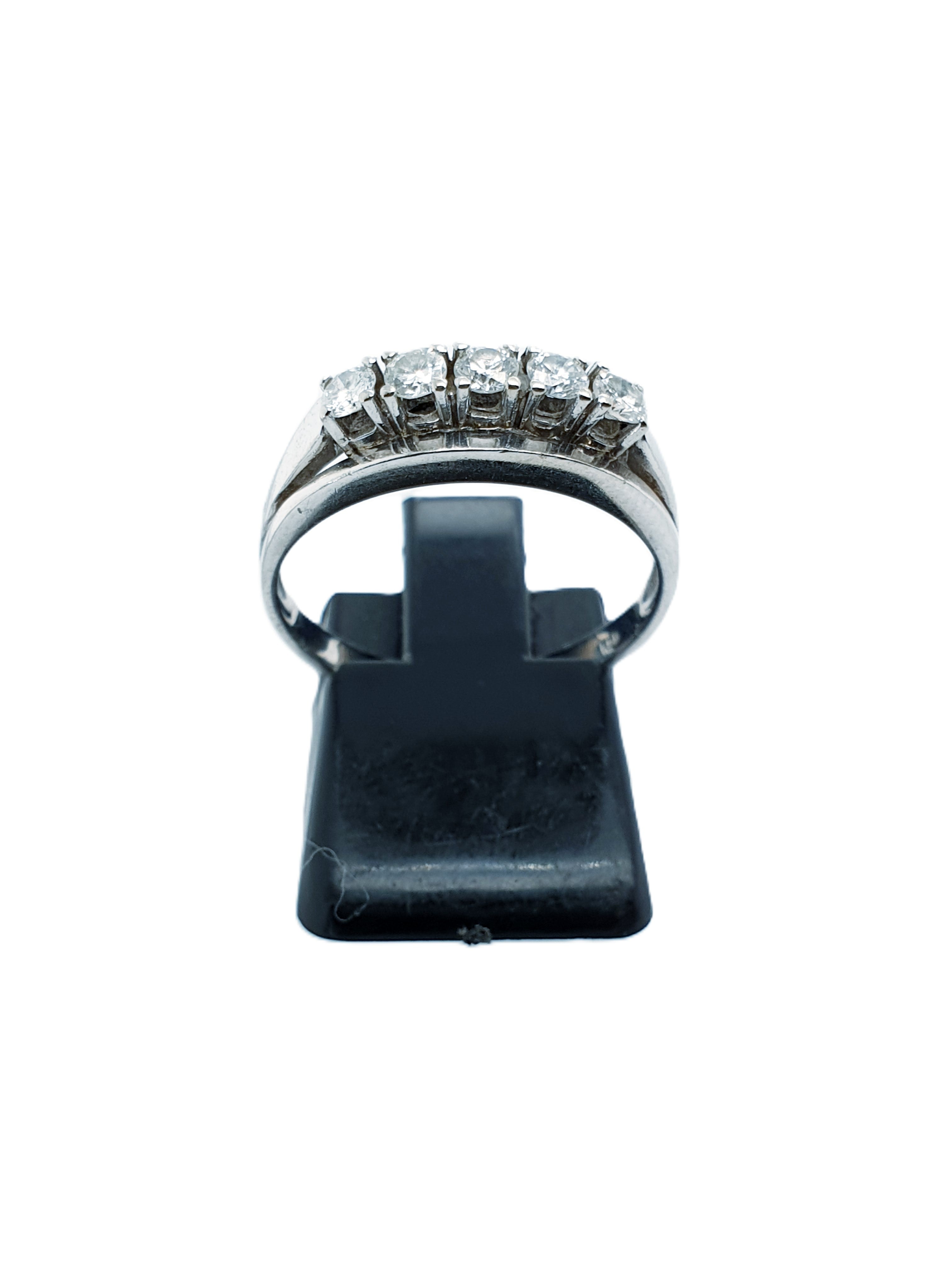 Weißgold Brillantring 585/14kt Gr.56