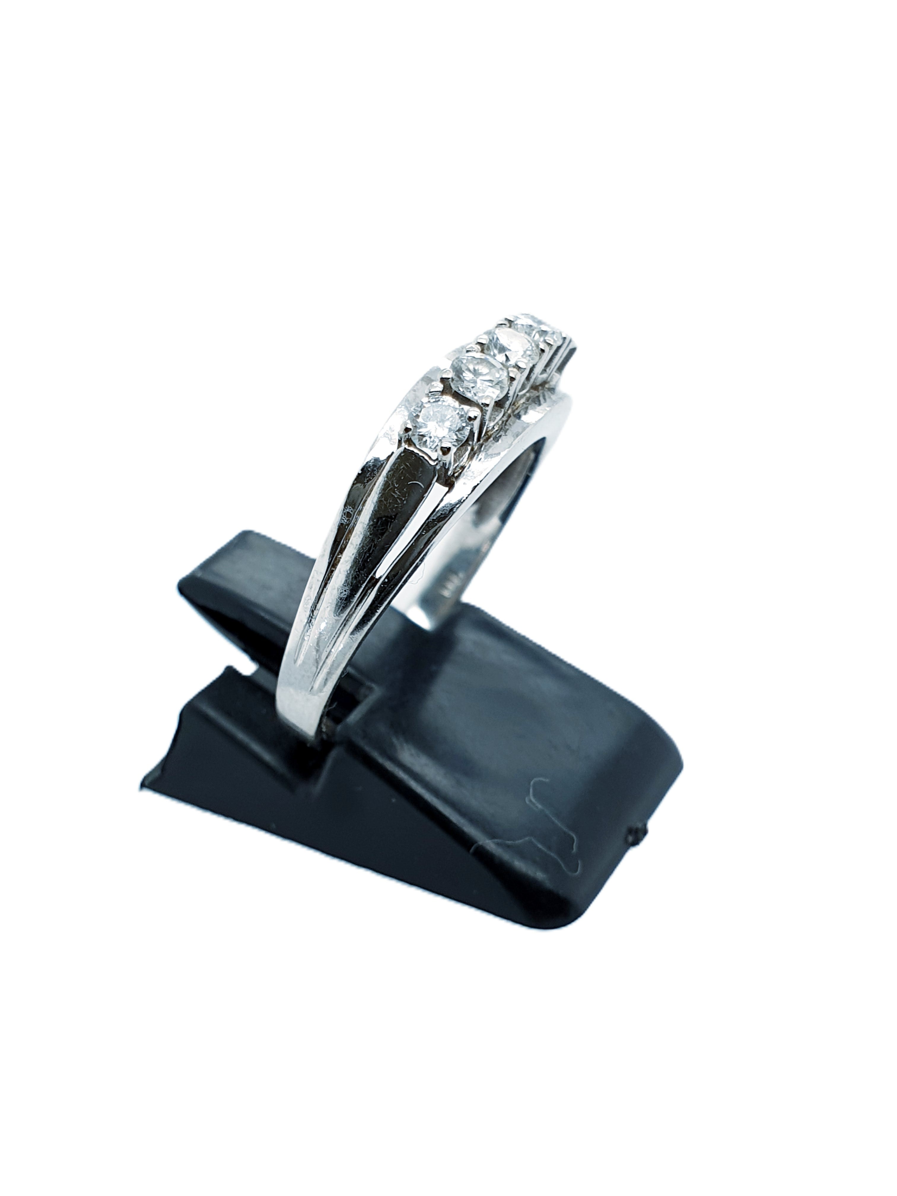 Weißgold Brillantring 585/14kt Gr.56