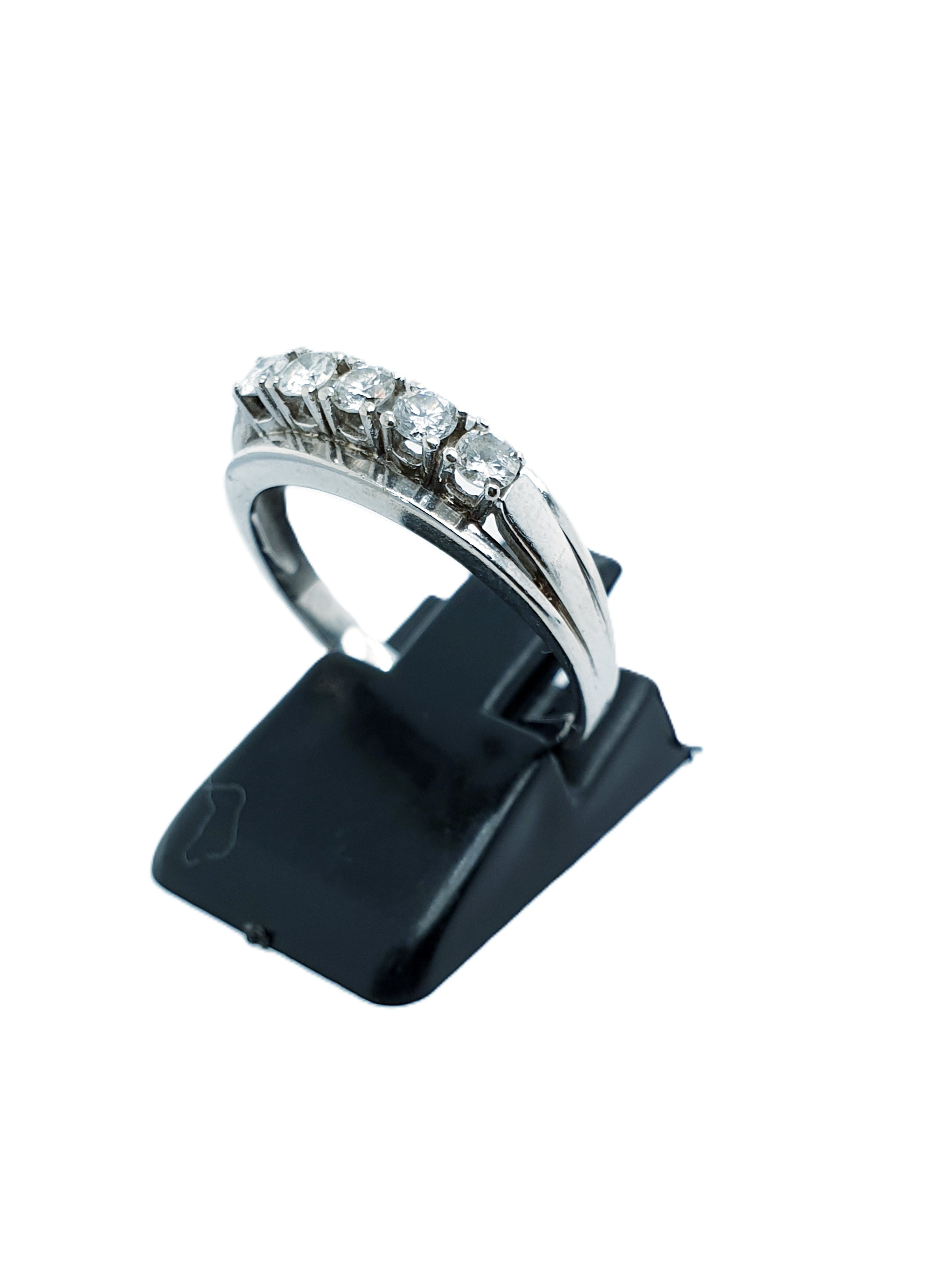 Weißgold Brillantring 585/14kt Gr.56